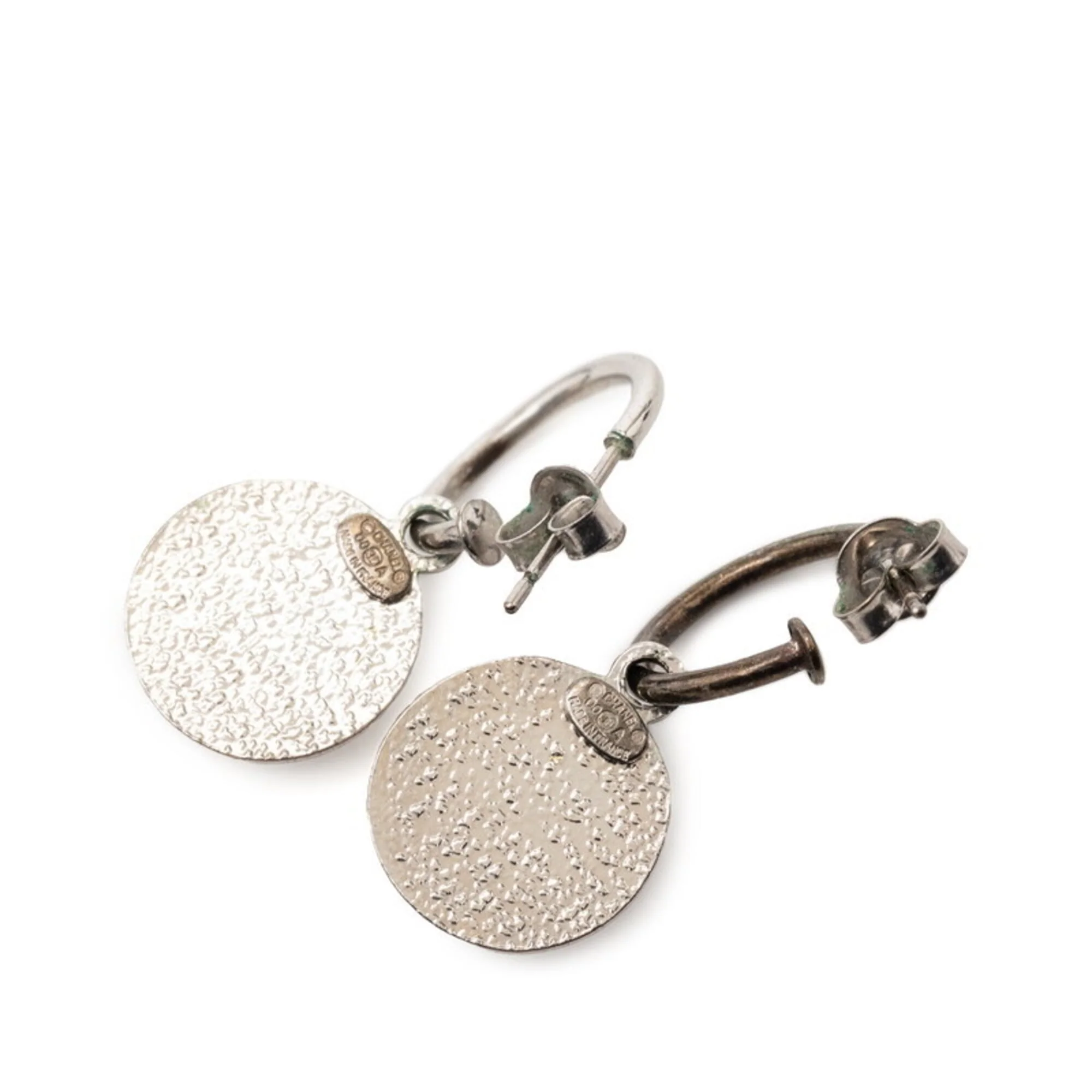 CC Logo Earrings Silver-Tone Metal Silver-Tone Metal - Image 2