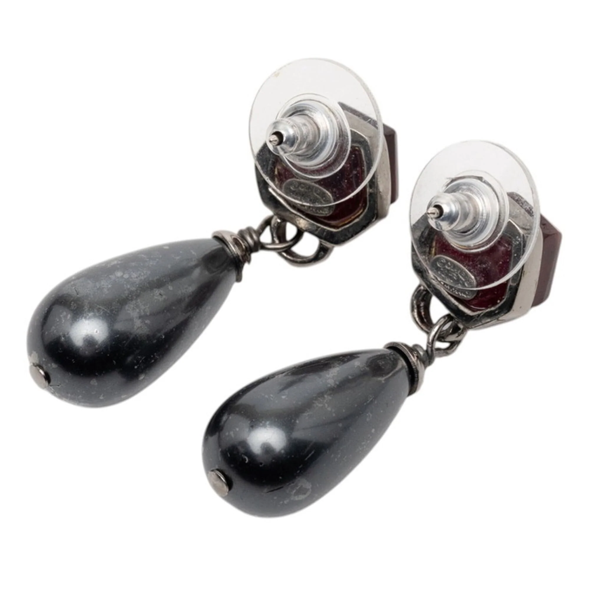CC Logo Earrings Silver-Tone Metal Silver-Tone Metal - Image 2