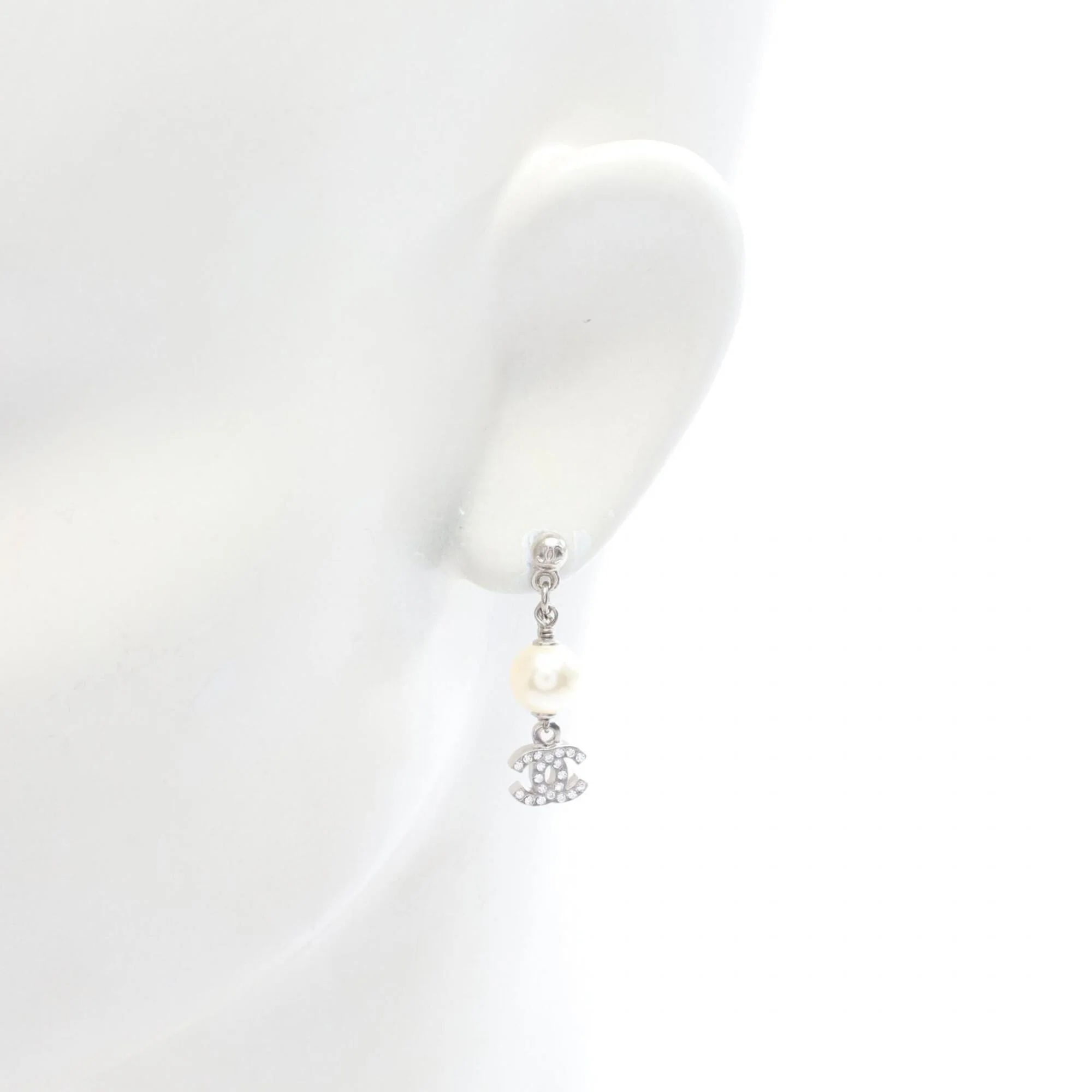 CC Logo Earrings Sterling Silver - Image 4
