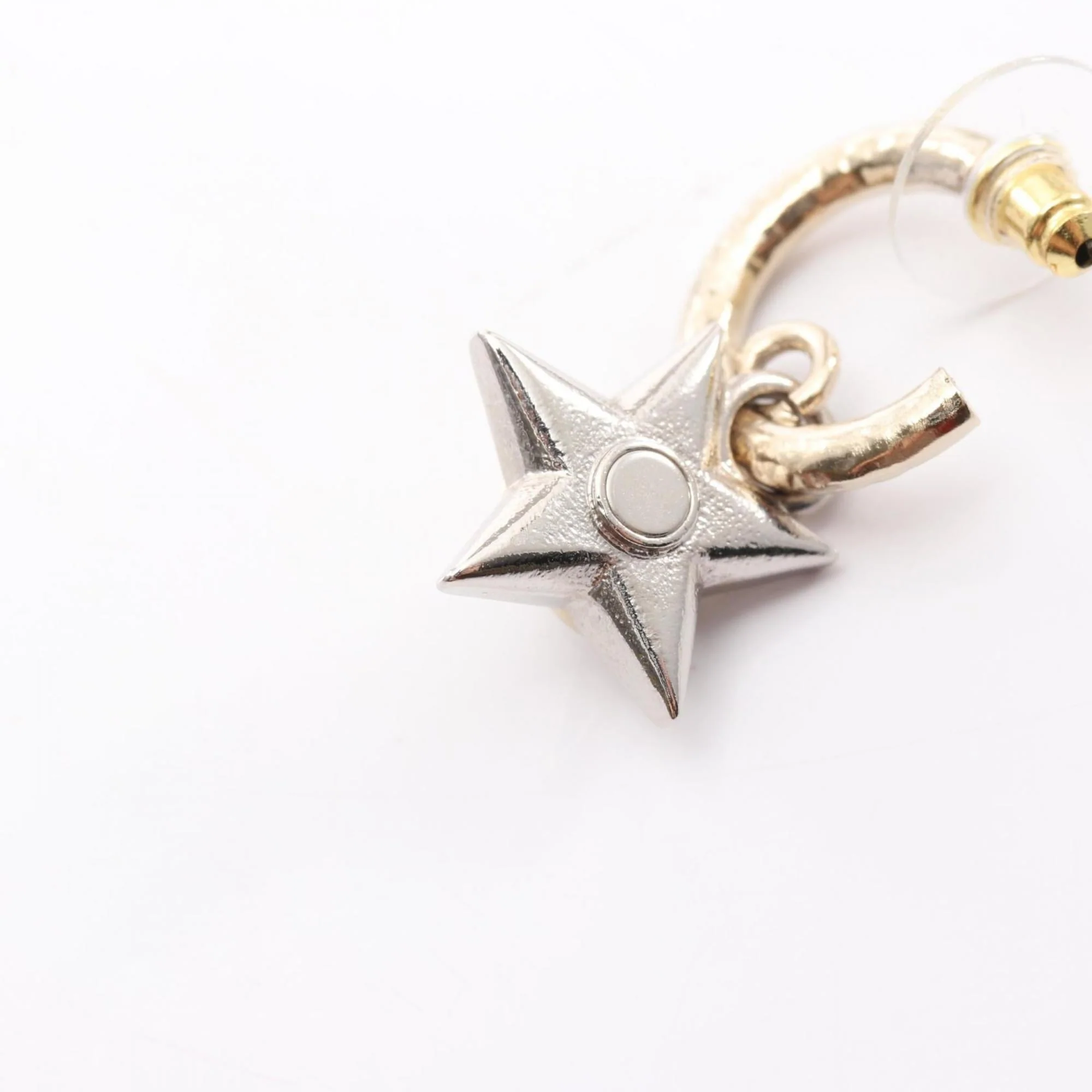 CC Logo Star Clover Earrings Sterling Silver - Image 7