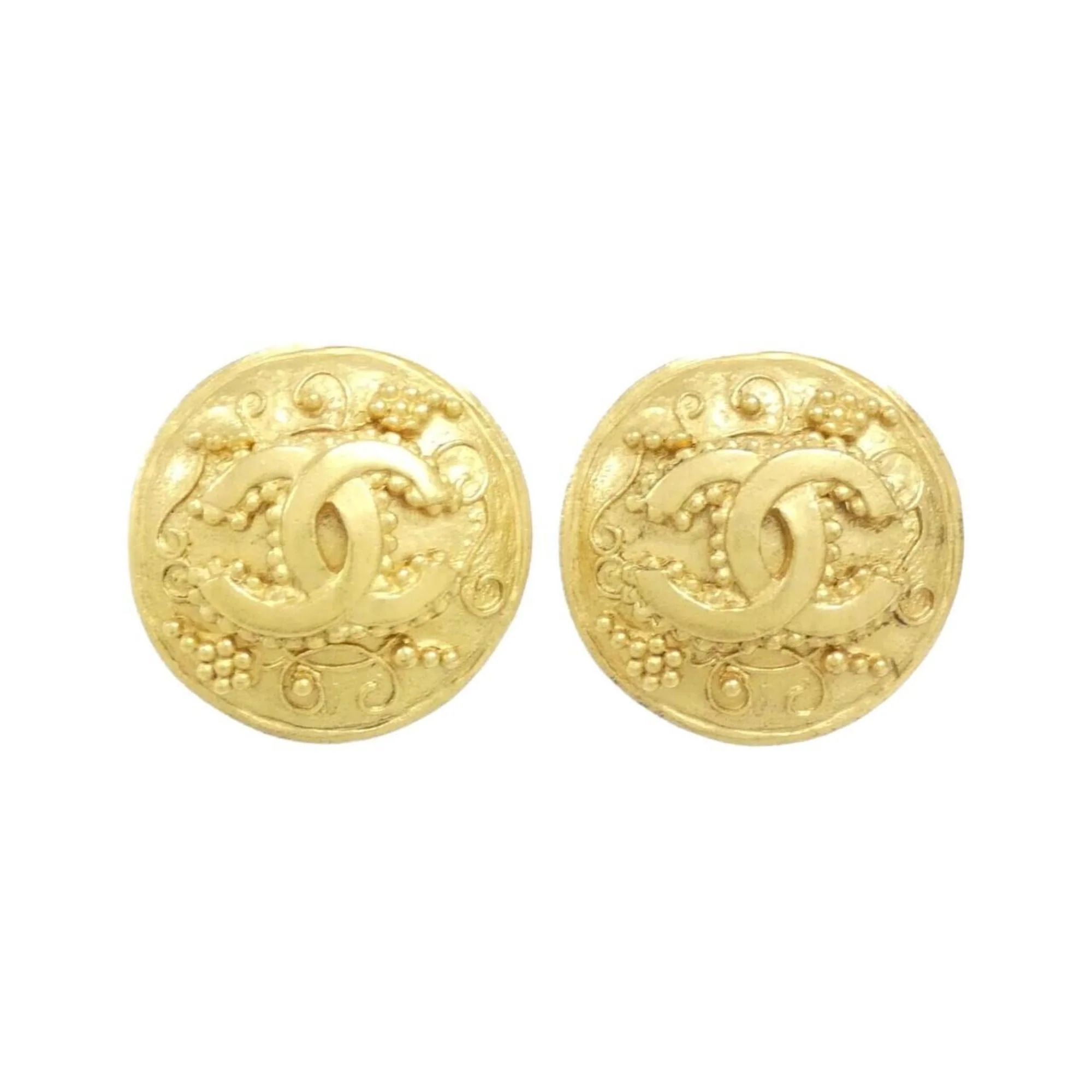 Clip-On Earrings Clip-On Gold-Tone Metal