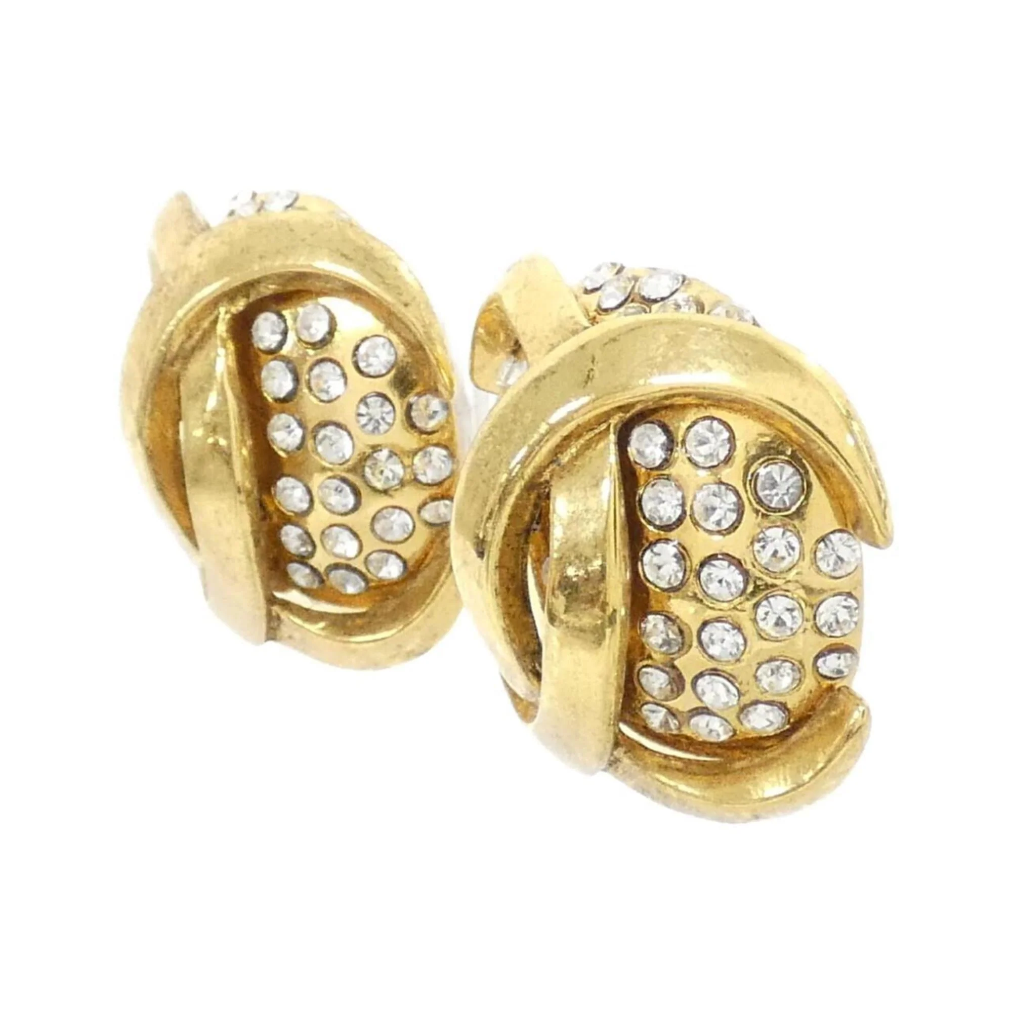 Clip-On Earrings Clip-On Gold-Tone Metal - Image 2