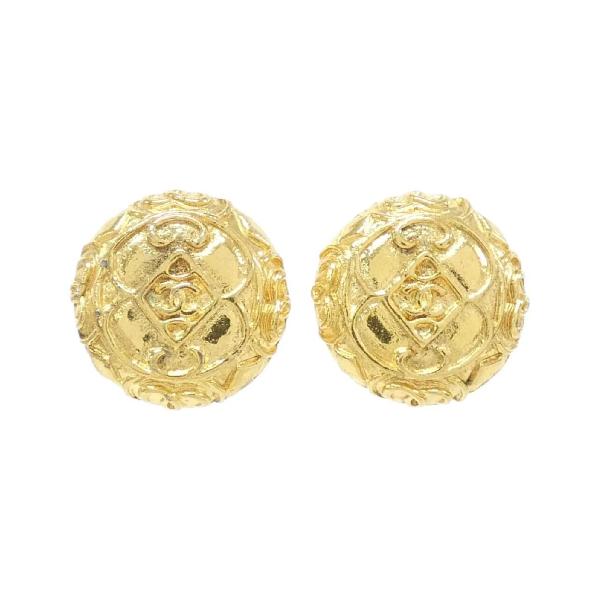 Clip-On Earrings Clip-On Gold-Tone Metal