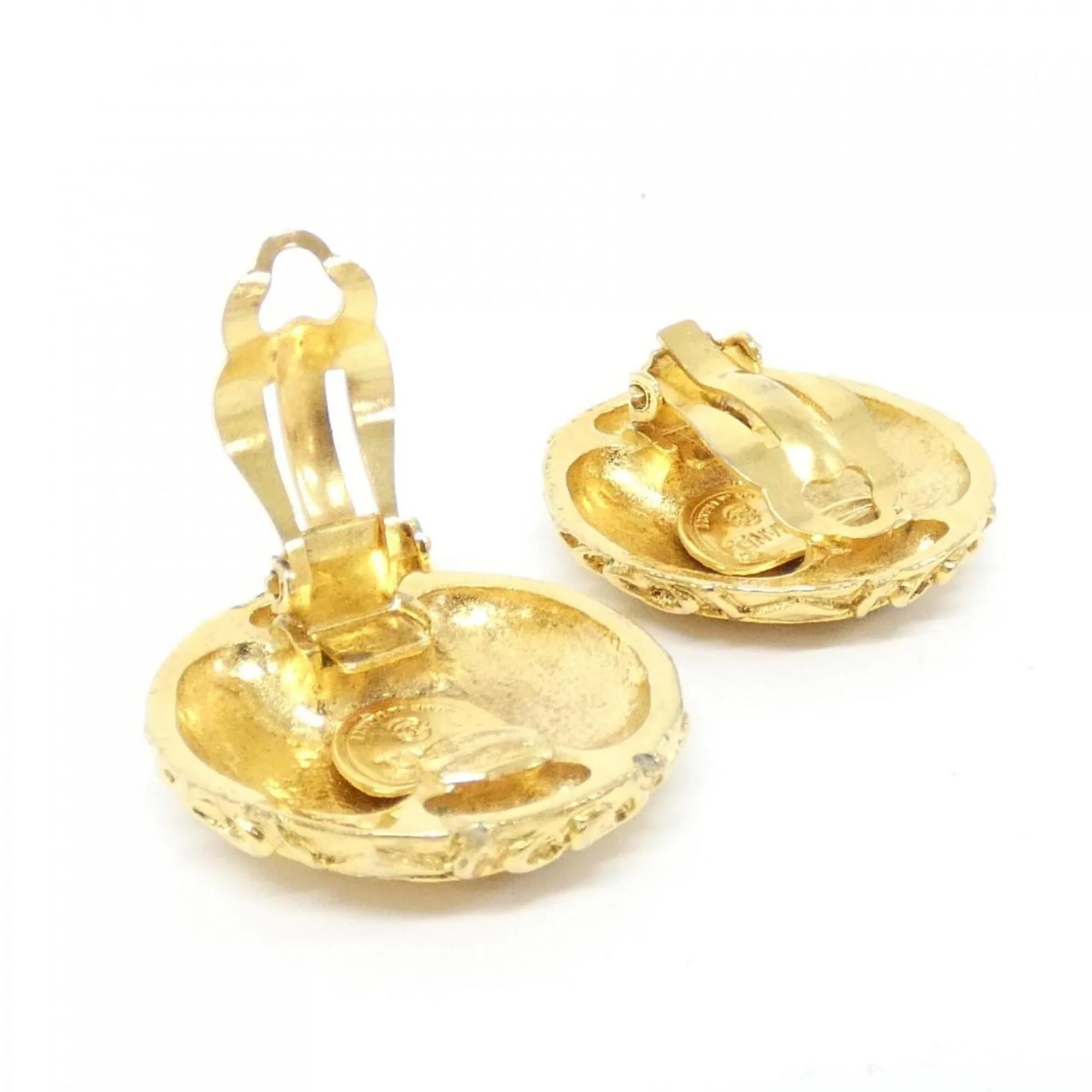Clip-On Earrings Clip-On Gold-Tone Metal - Image 8