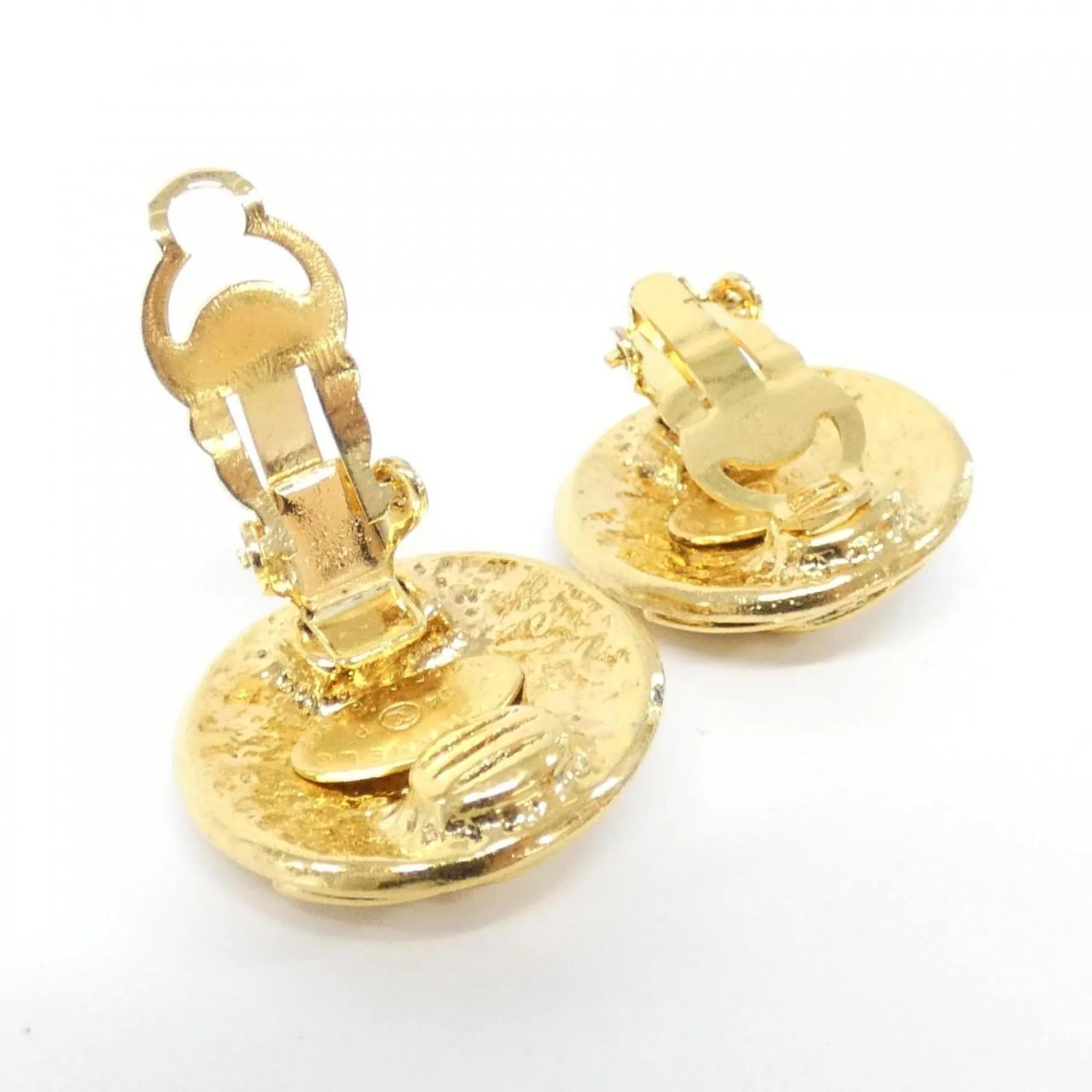 Clip-On Earrings Clip-On Gold-Tone Metal - Image 5