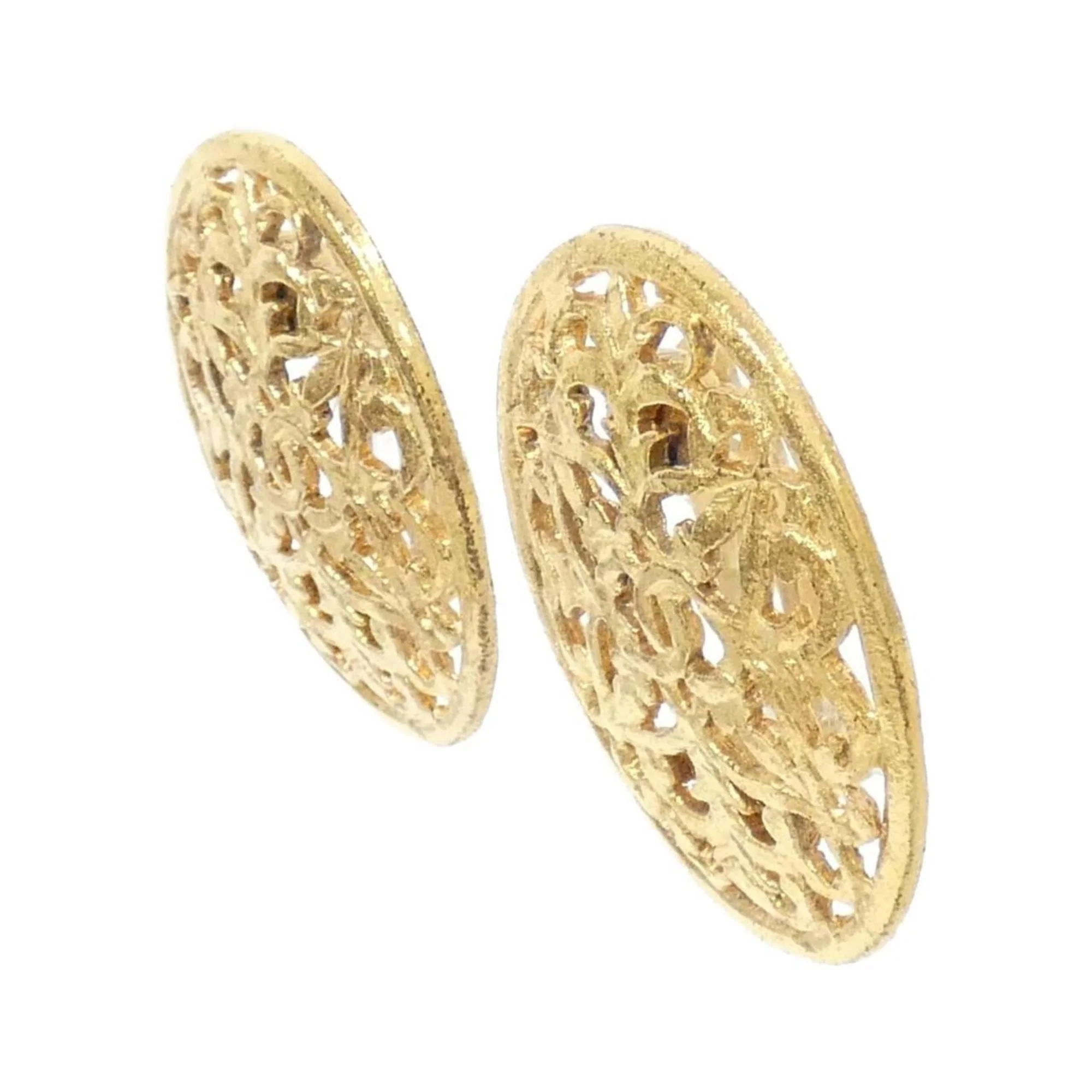 Clip-On Earrings Clip-On Gold-Tone Metal - Image 2