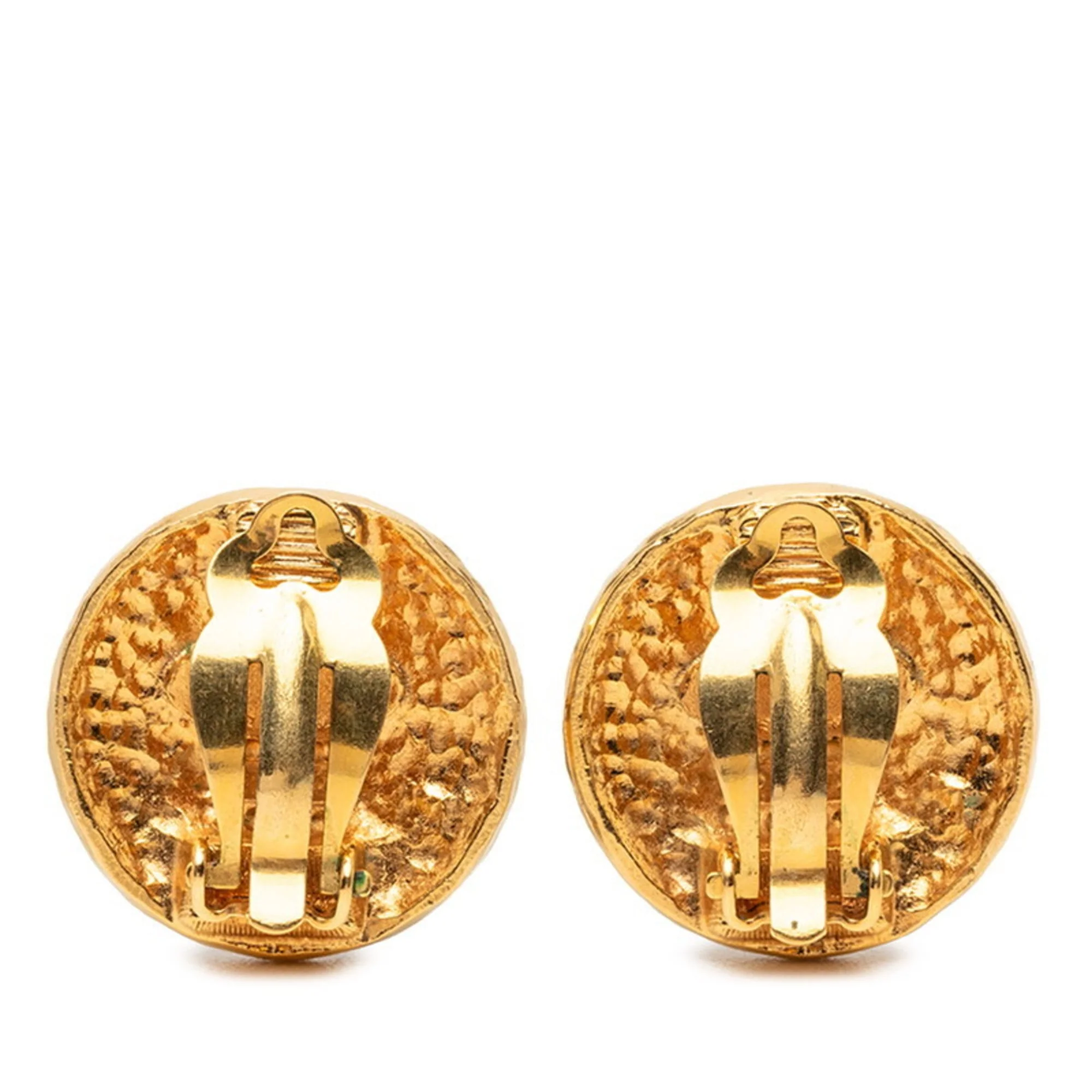 Clip-On Earrings Clip-On Gold-Tone Metal - Image 2