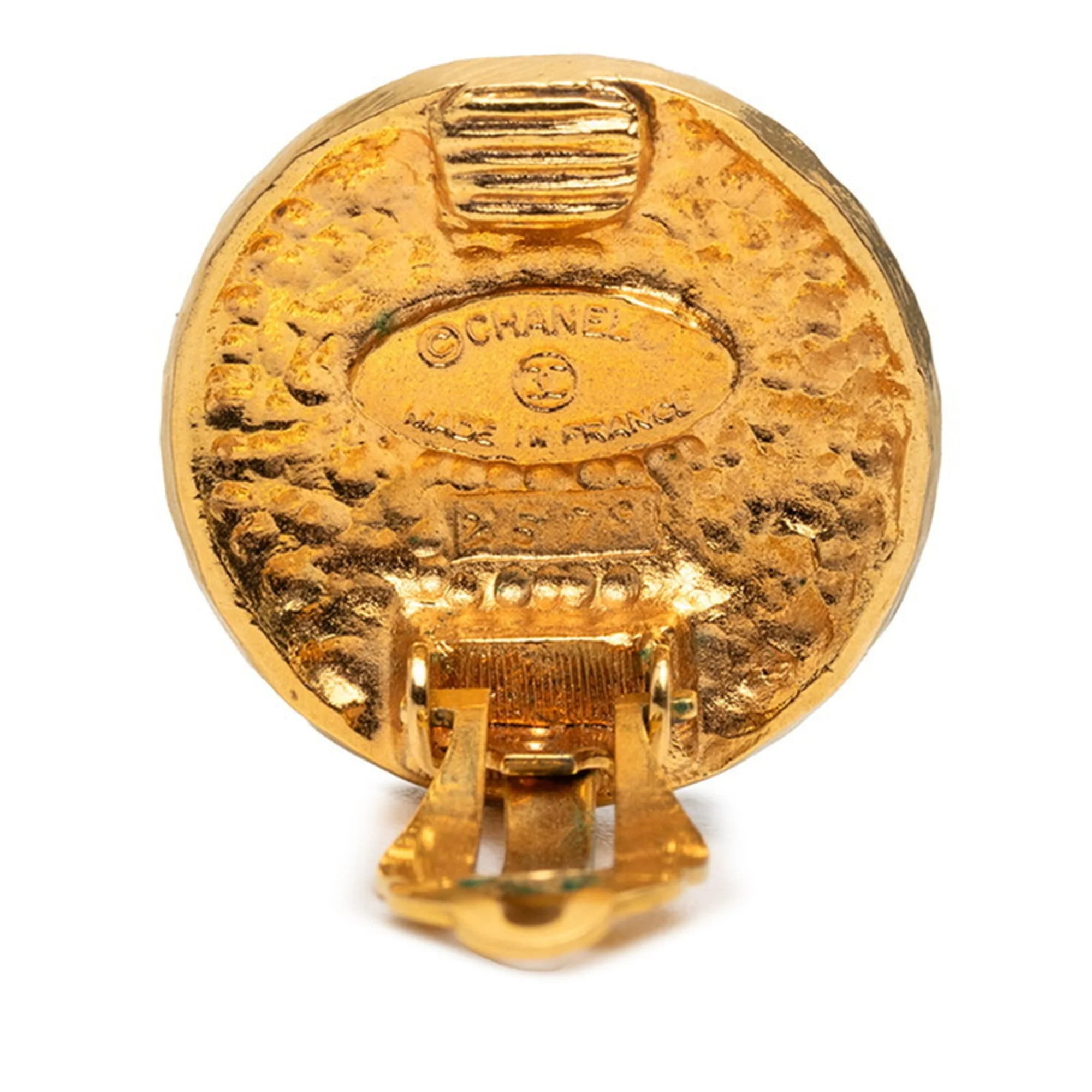 Clip-On Earrings Clip-On Gold-Tone Metal - Image 3