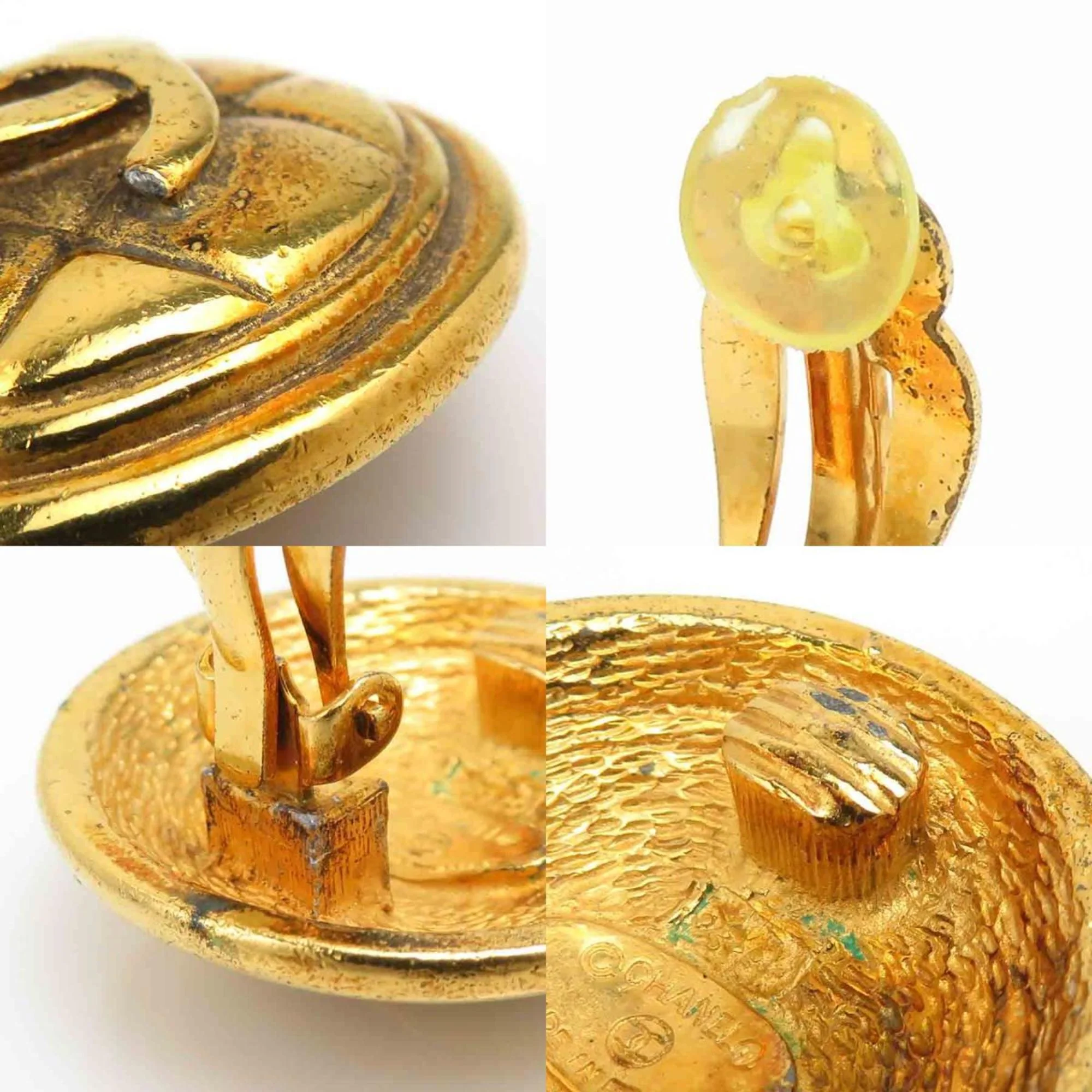 Clip-On Earrings Clip-On Gold-Tone Metal - Image 4