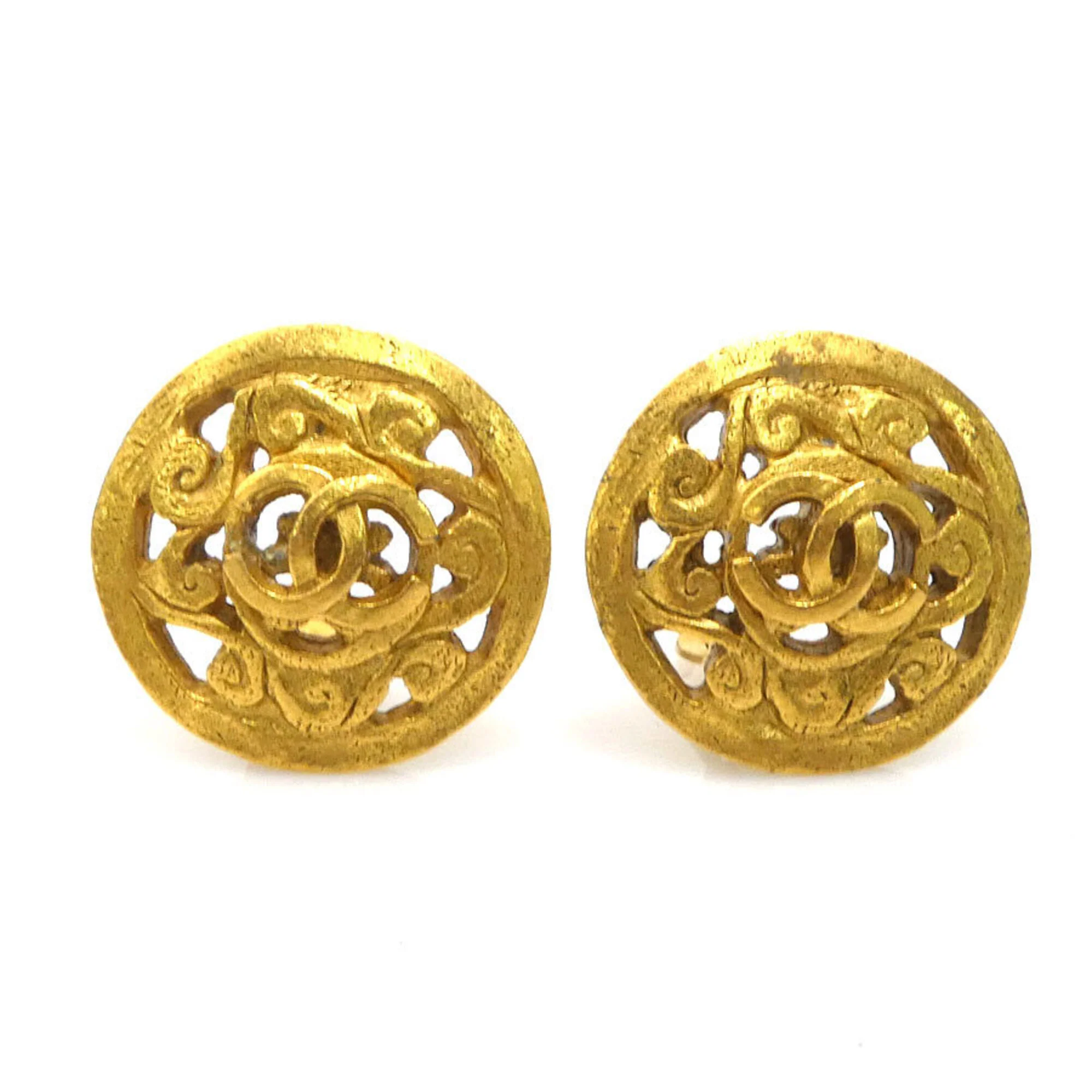 Clip-On Earrings Clip-On Gold-Tone Metal