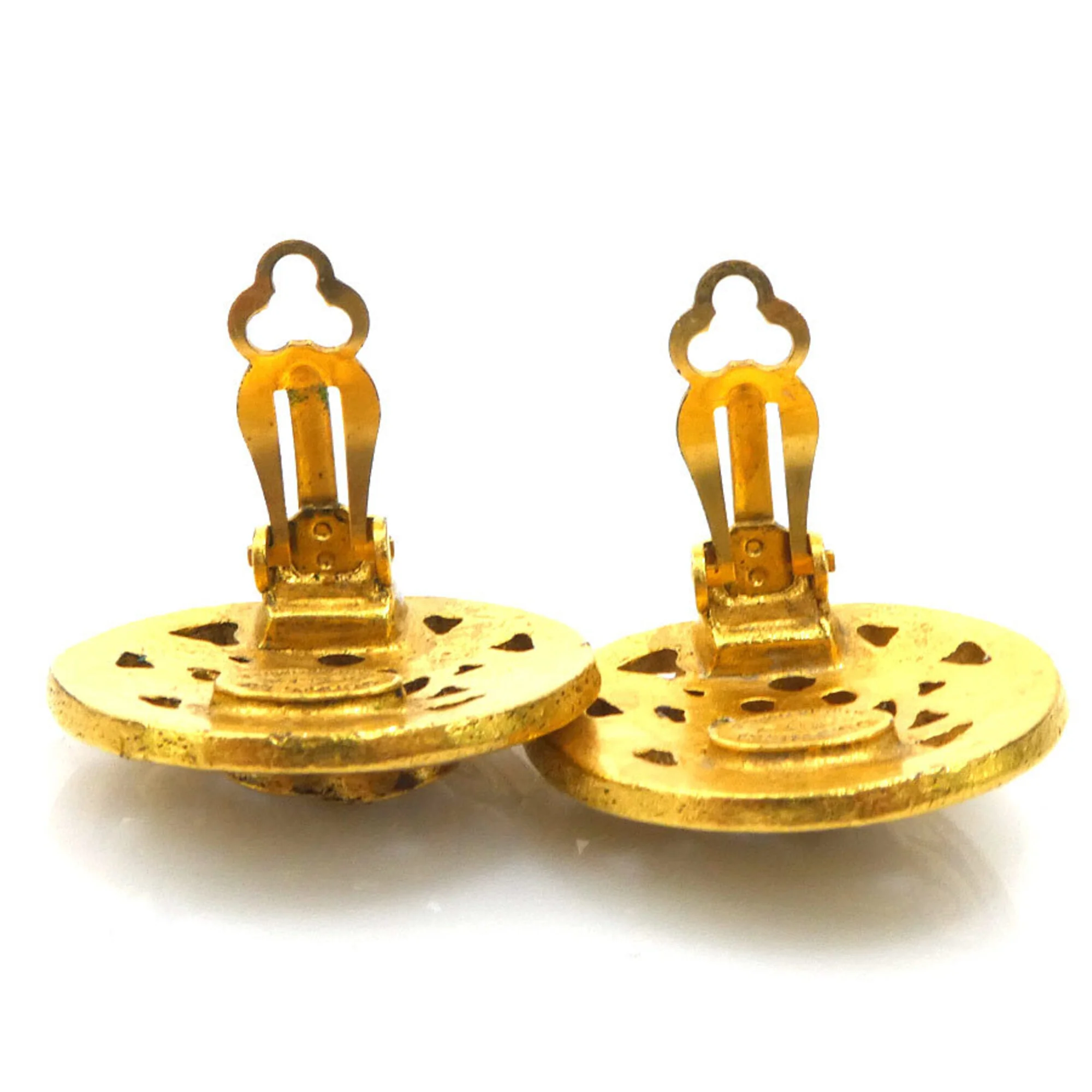 Clip-On Earrings Clip-On Gold-Tone Metal - Image 5