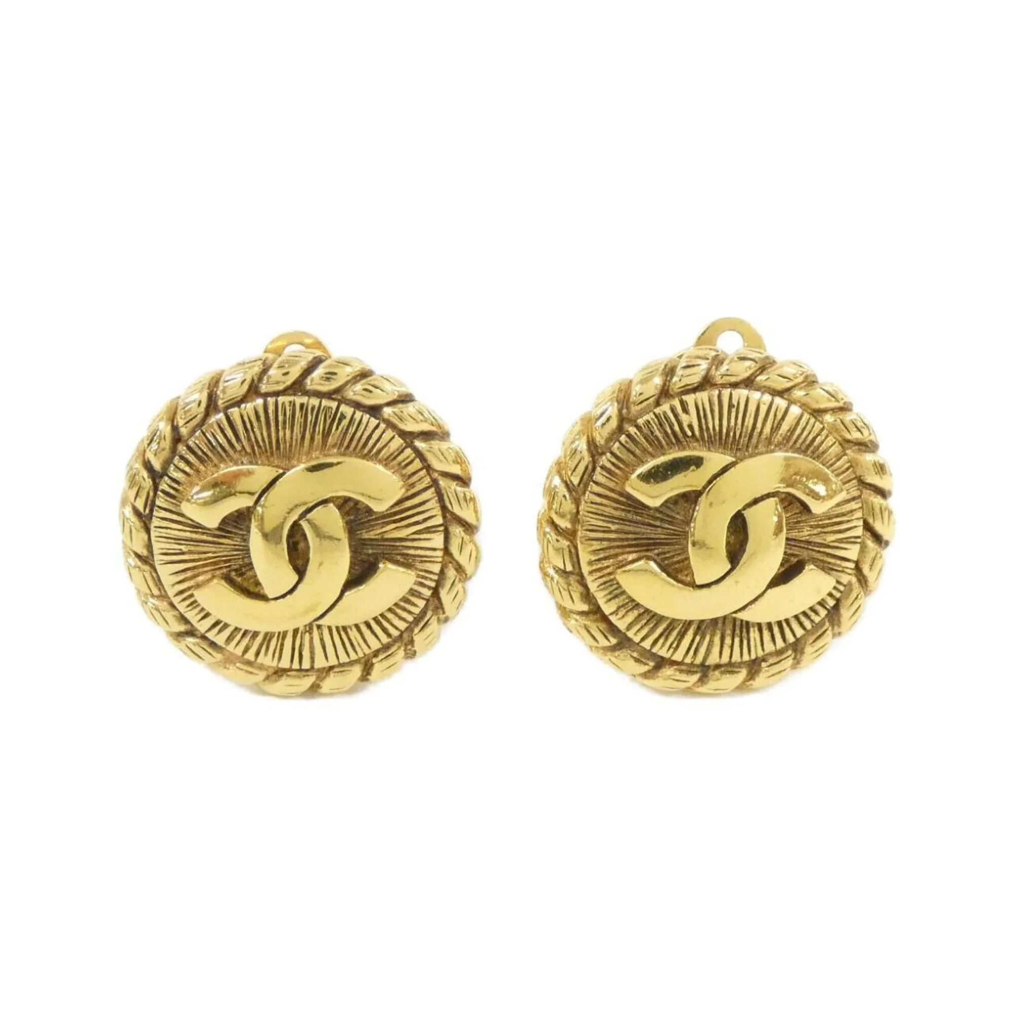 Clip-On Earrings Clip-On Gold-Tone Metal