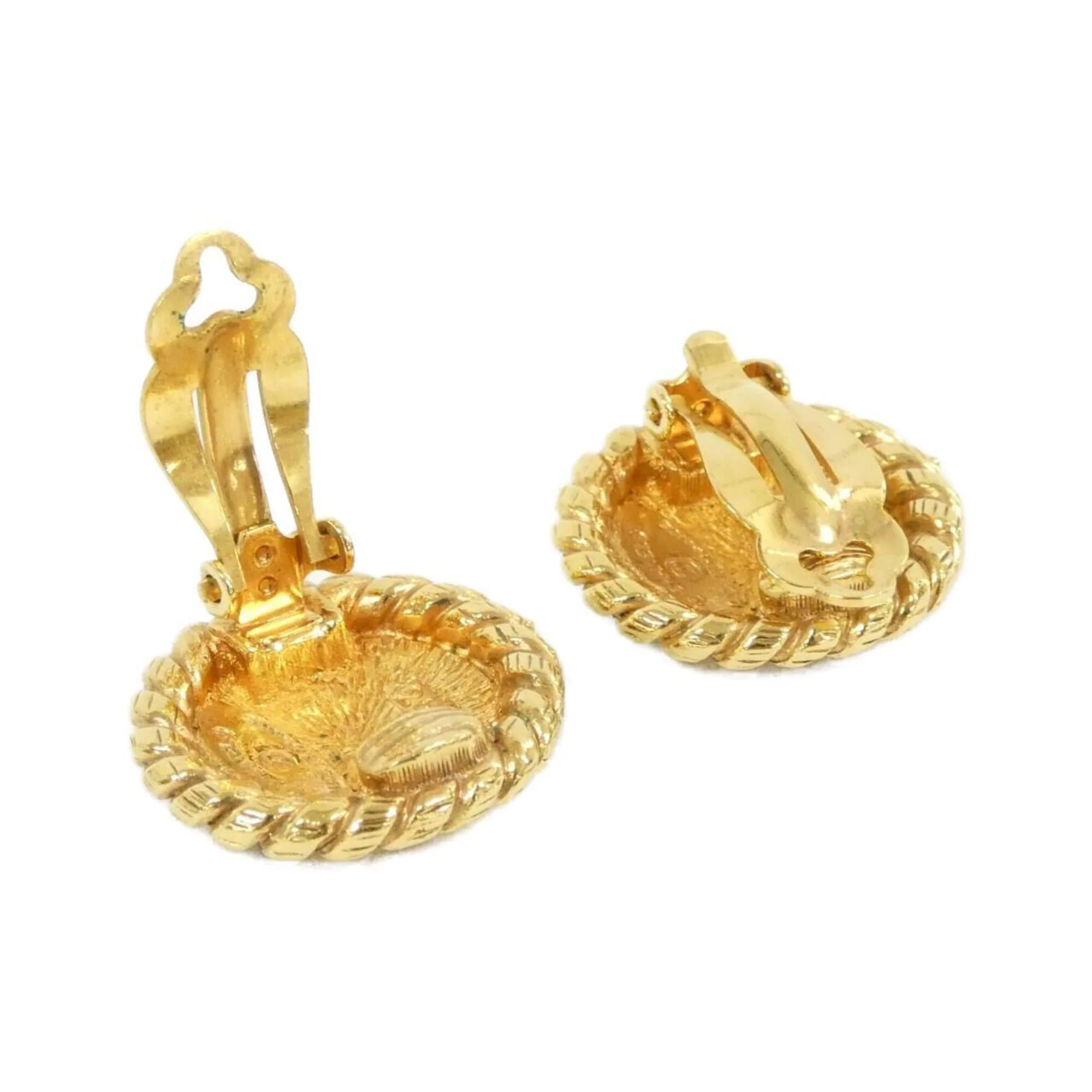 Clip-On Earrings Clip-On Gold-Tone Metal - Image 3