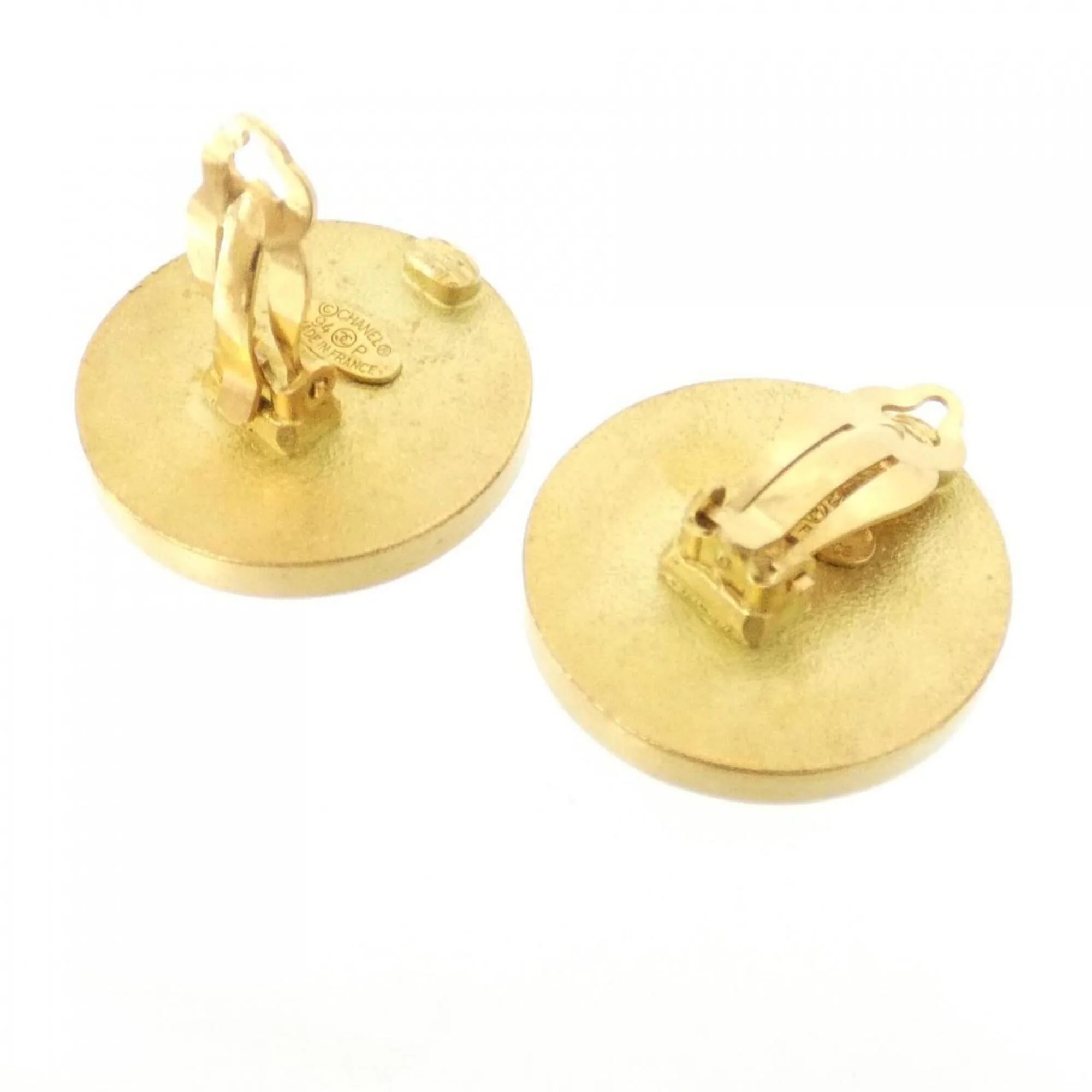 Clip-On Earrings Clip-On Gold-Tone Metal - Image 4