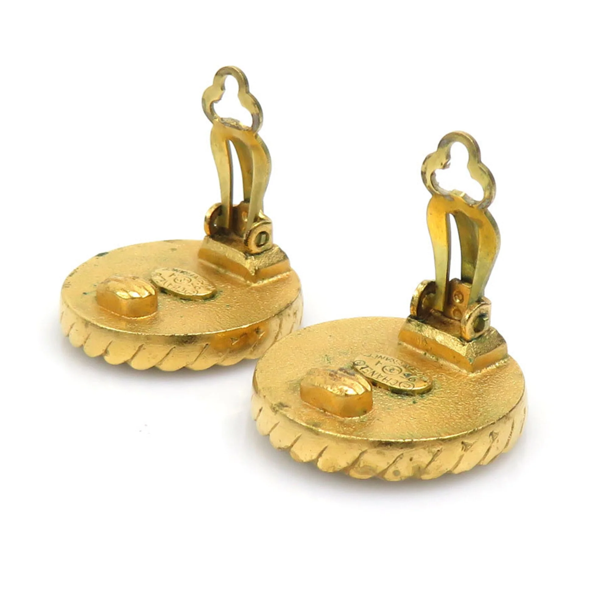 Clip-On Earrings Clip-On Gold-Tone Metal - Image 4