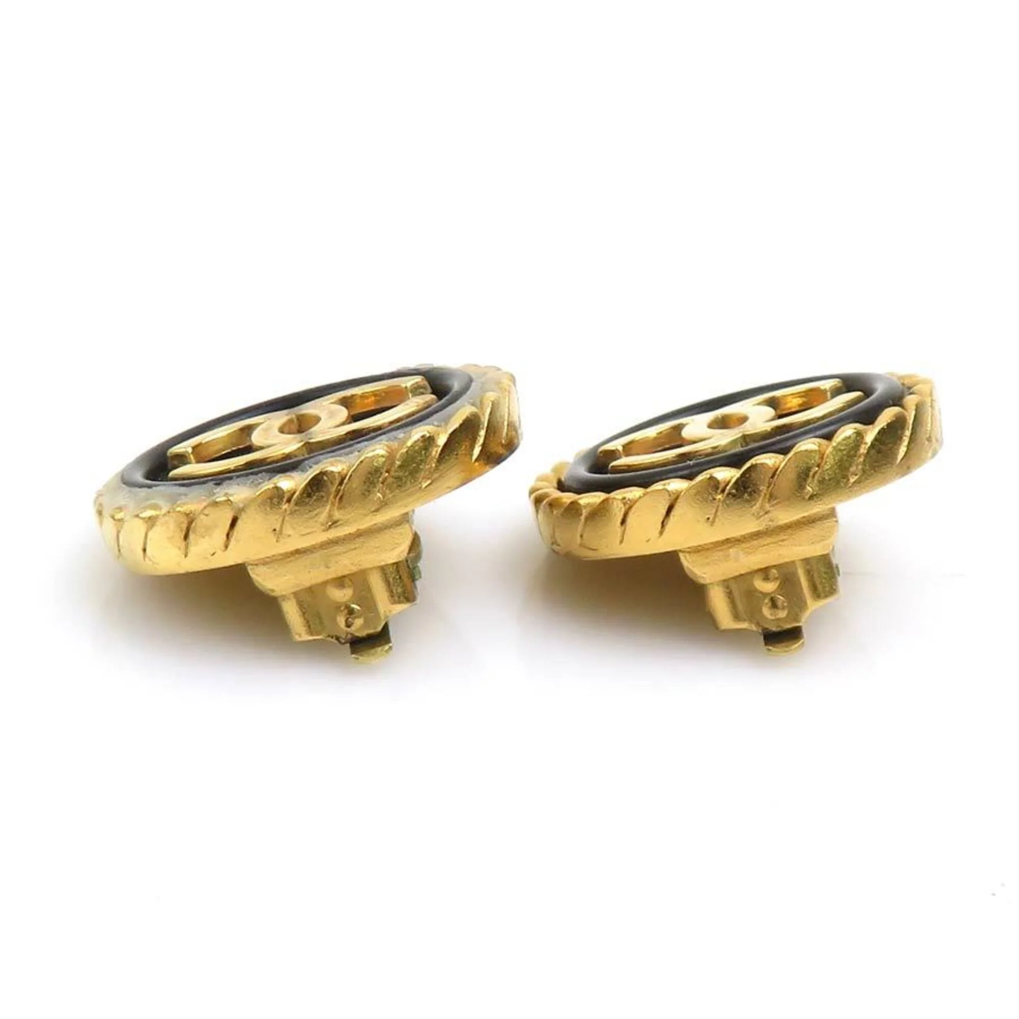 Clip-On Earrings Clip-On Gold-Tone Metal - Image 7