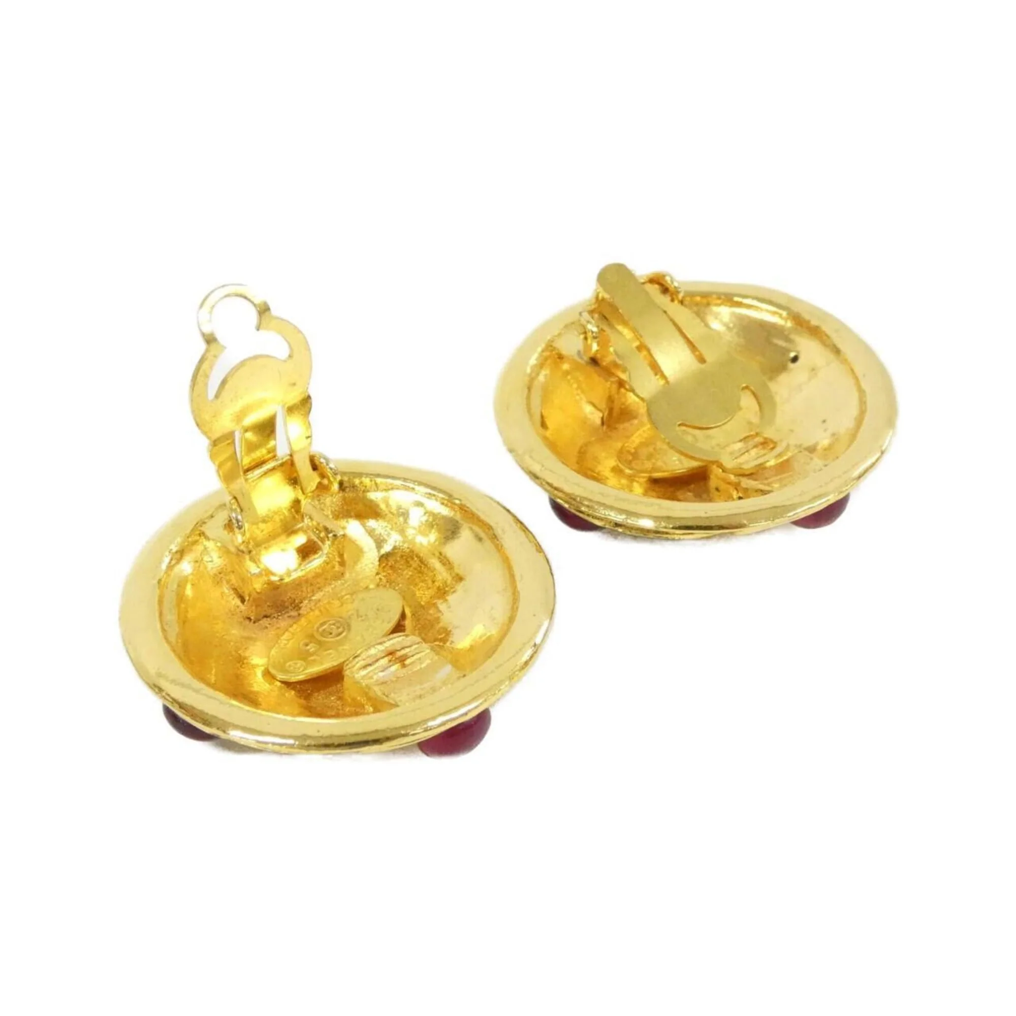 Clip-On Earrings Clip-On Gold-Tone Metal - Image 3