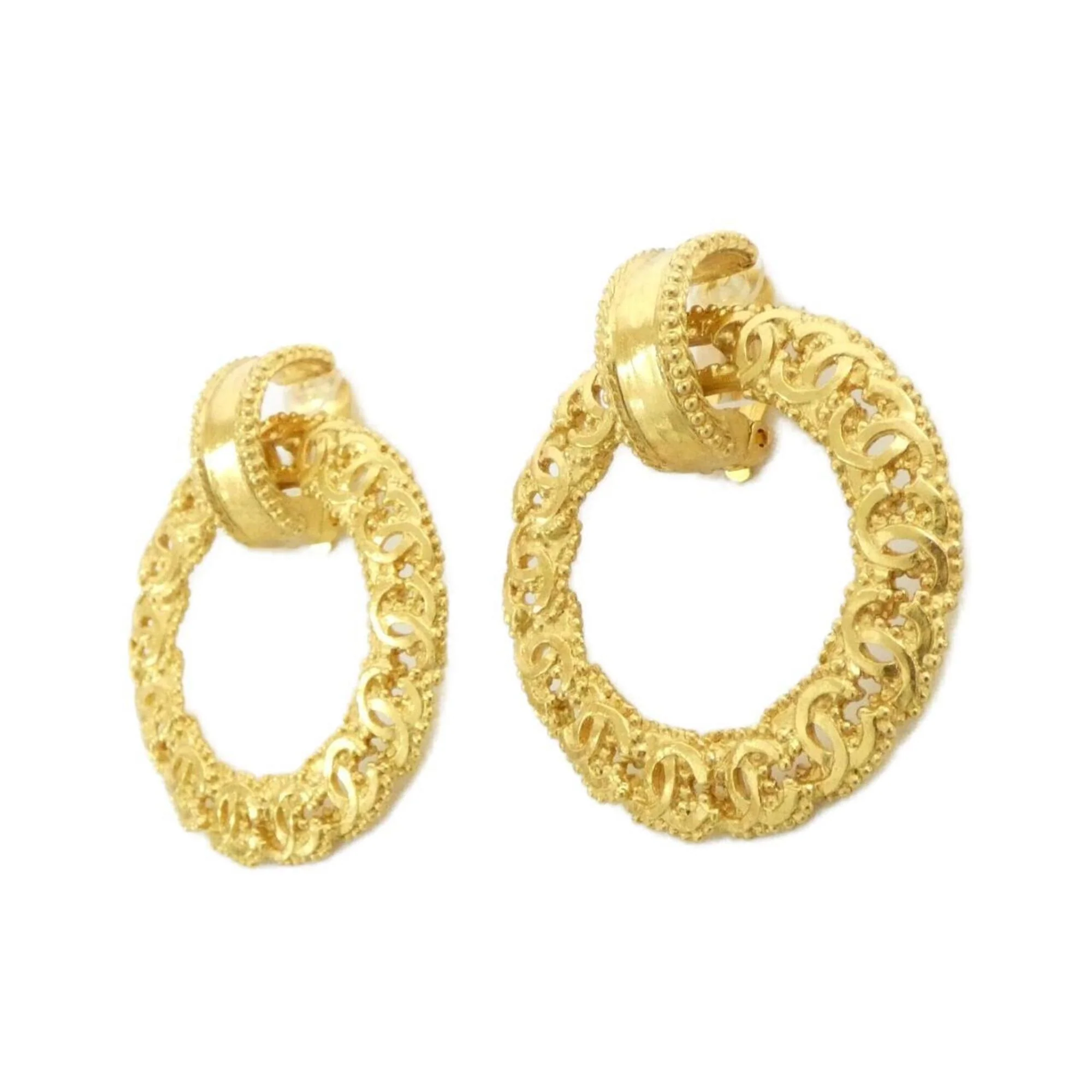 Clip-On Earrings Clip-On Gold-Tone Metal - Image 2