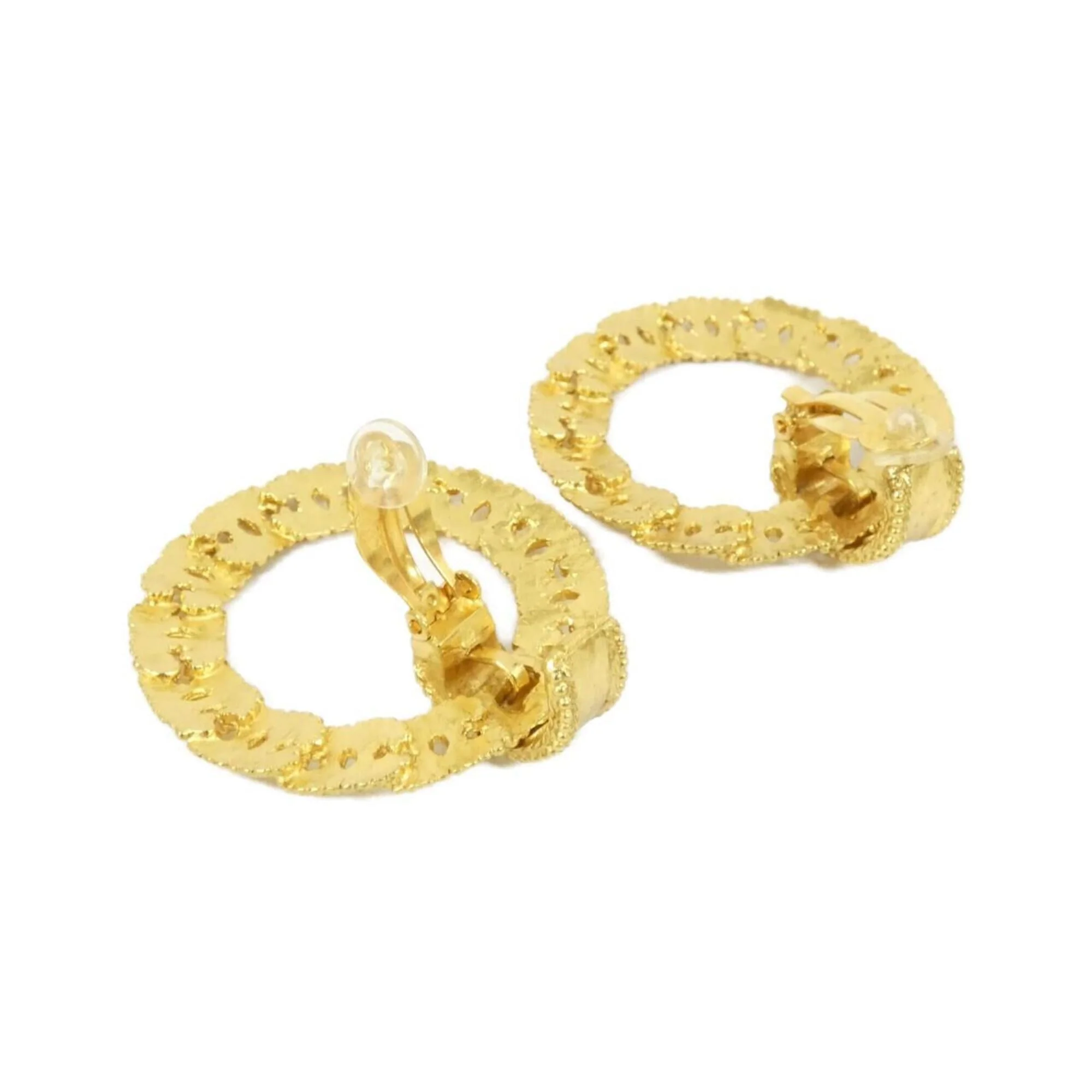 Clip-On Earrings Clip-On Gold-Tone Metal - Image 3