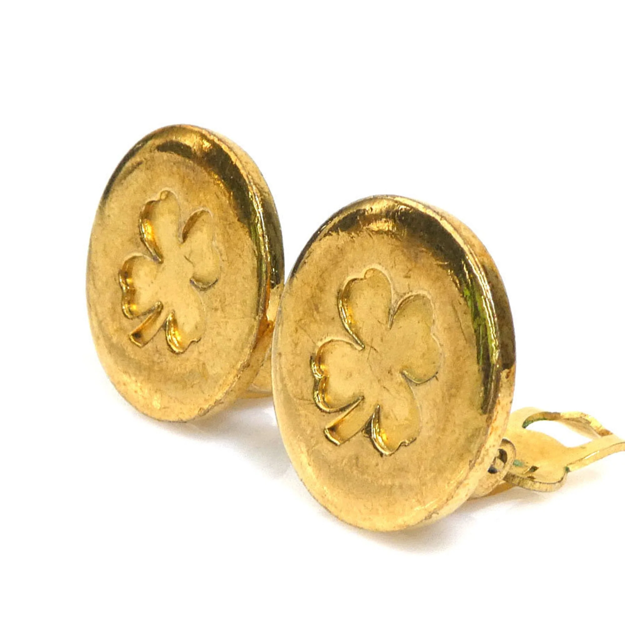Clip-On Earrings Clip-On Gold-Tone Metal - Image 3