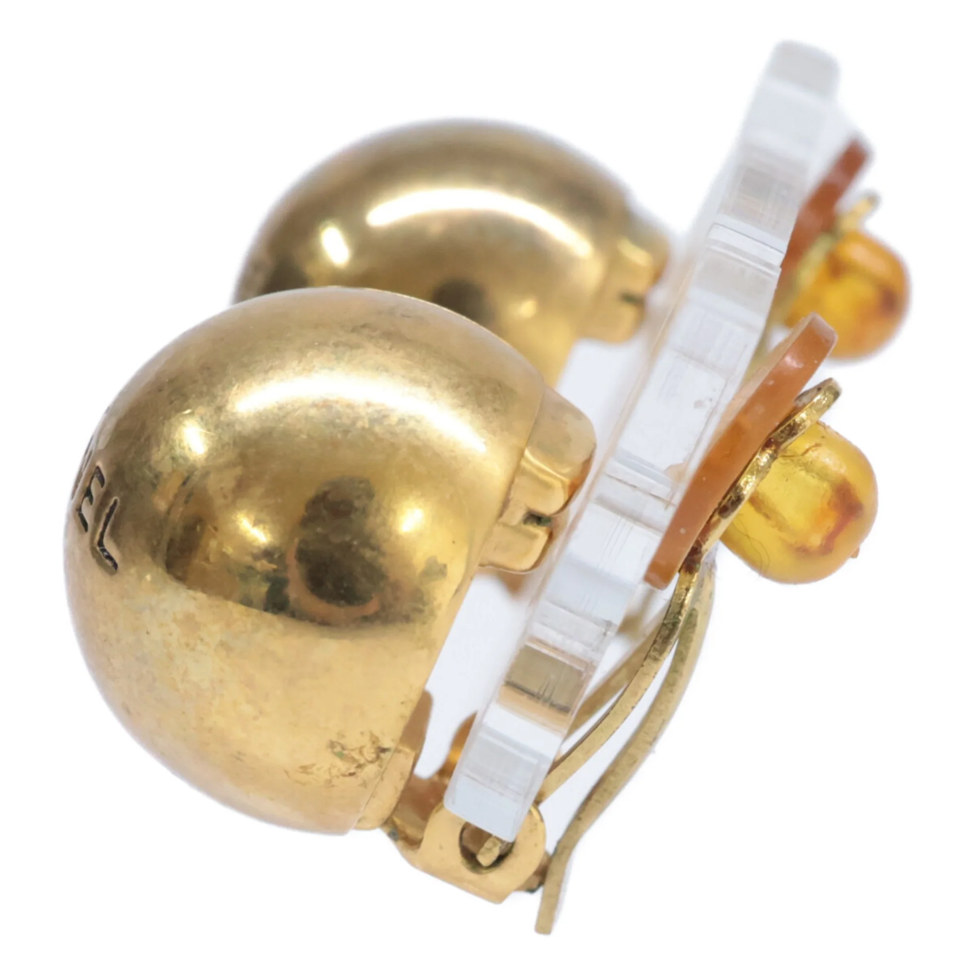 Clip-On Earrings Logo Clip-On Gold-Tone Metal - Image 2