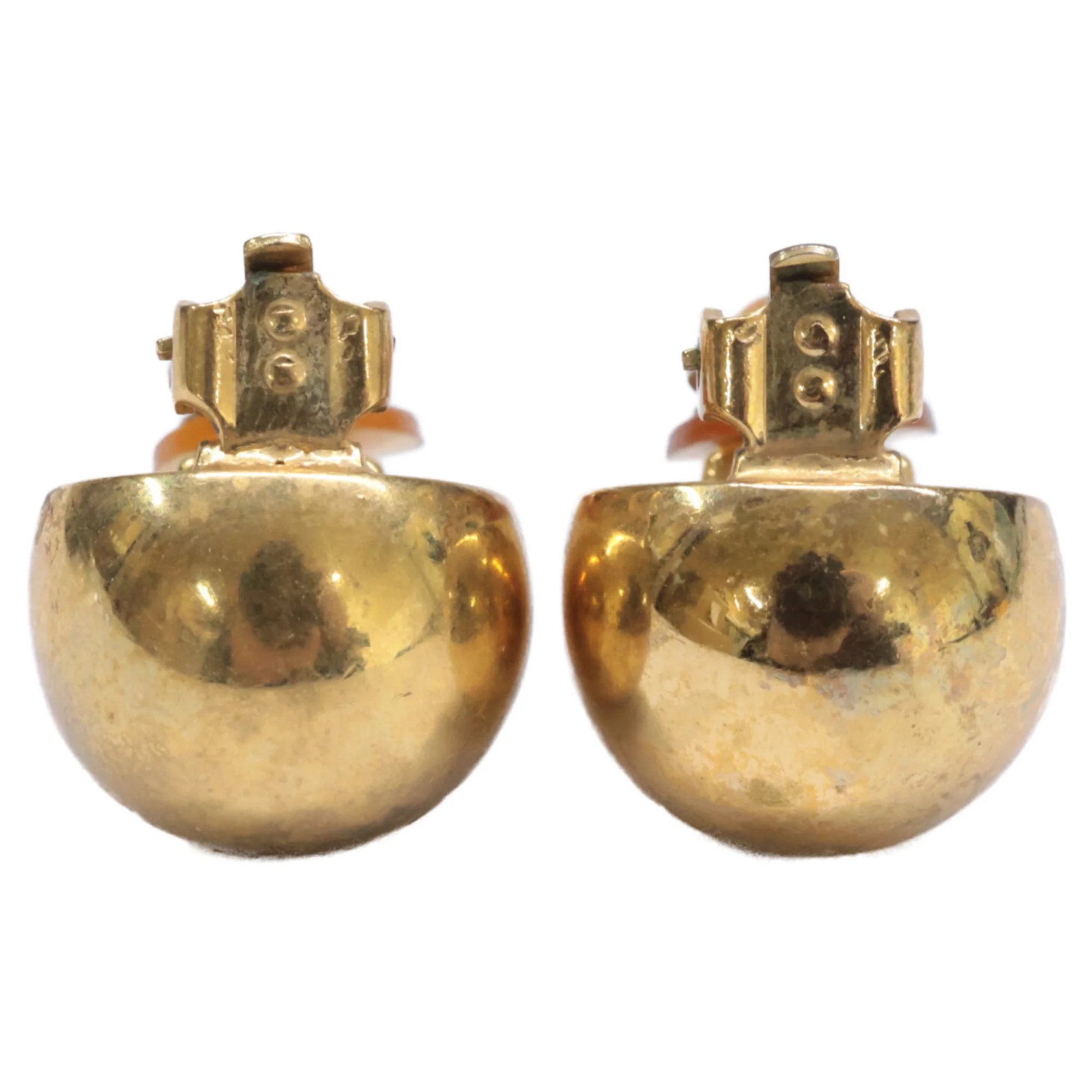 Clip-On Earrings Logo Clip-On Gold-Tone Metal - Image 5