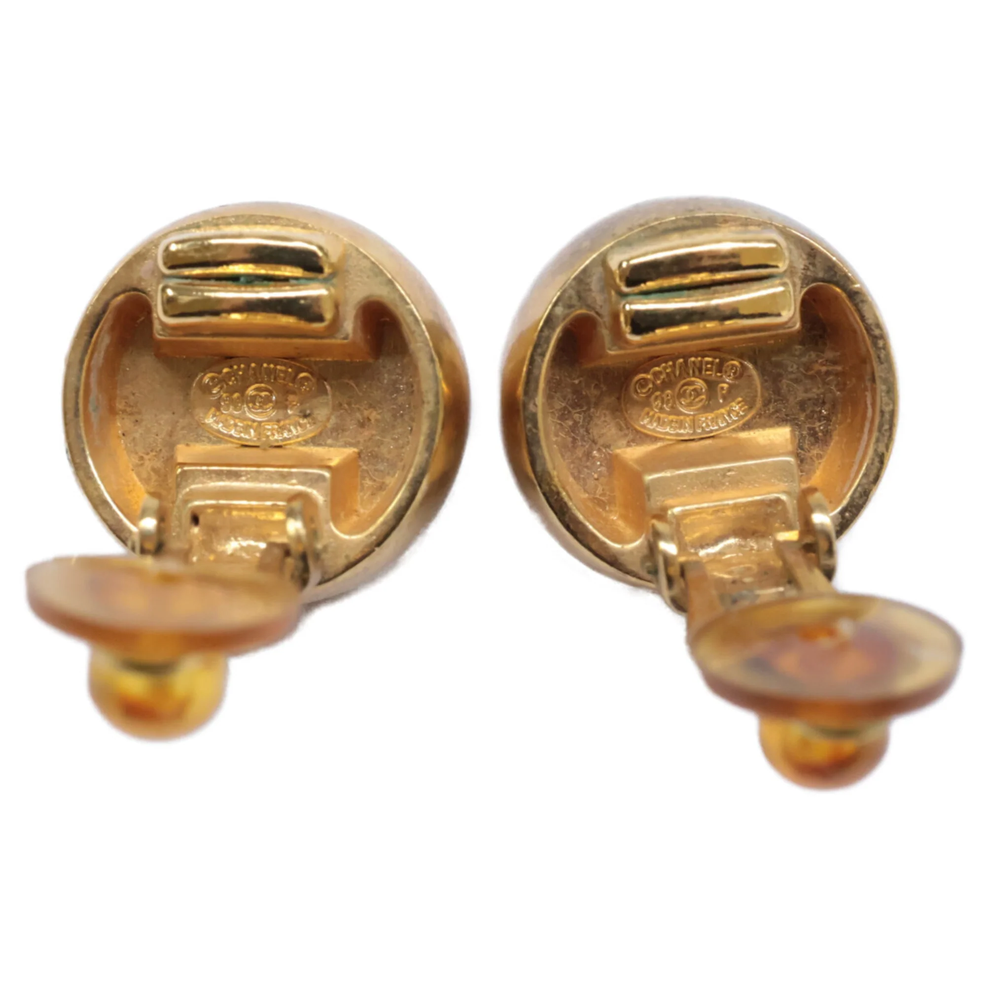 Clip-On Earrings Logo Clip-On Gold-Tone Metal - Image 8