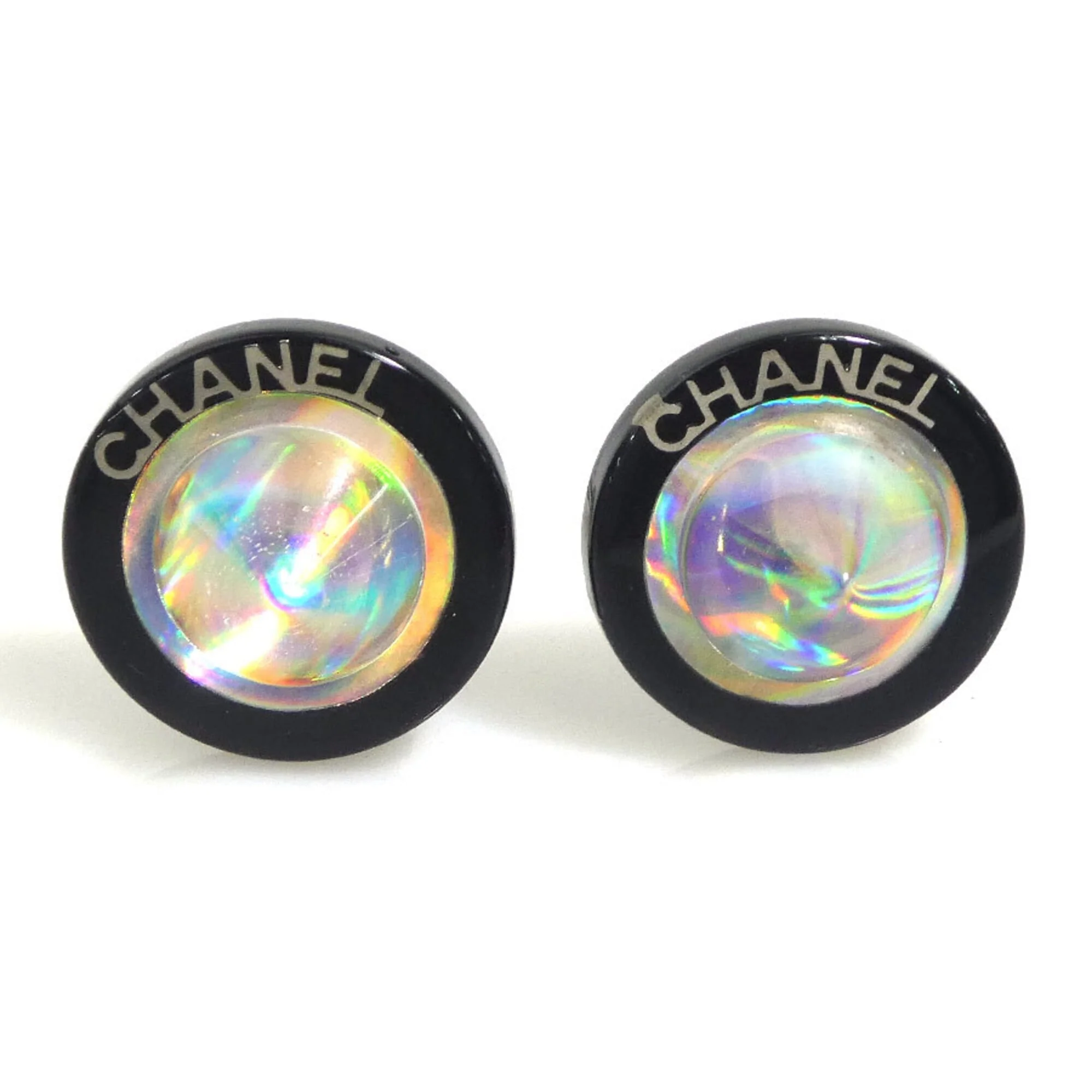 Clip-On Earrings Metal and Resin