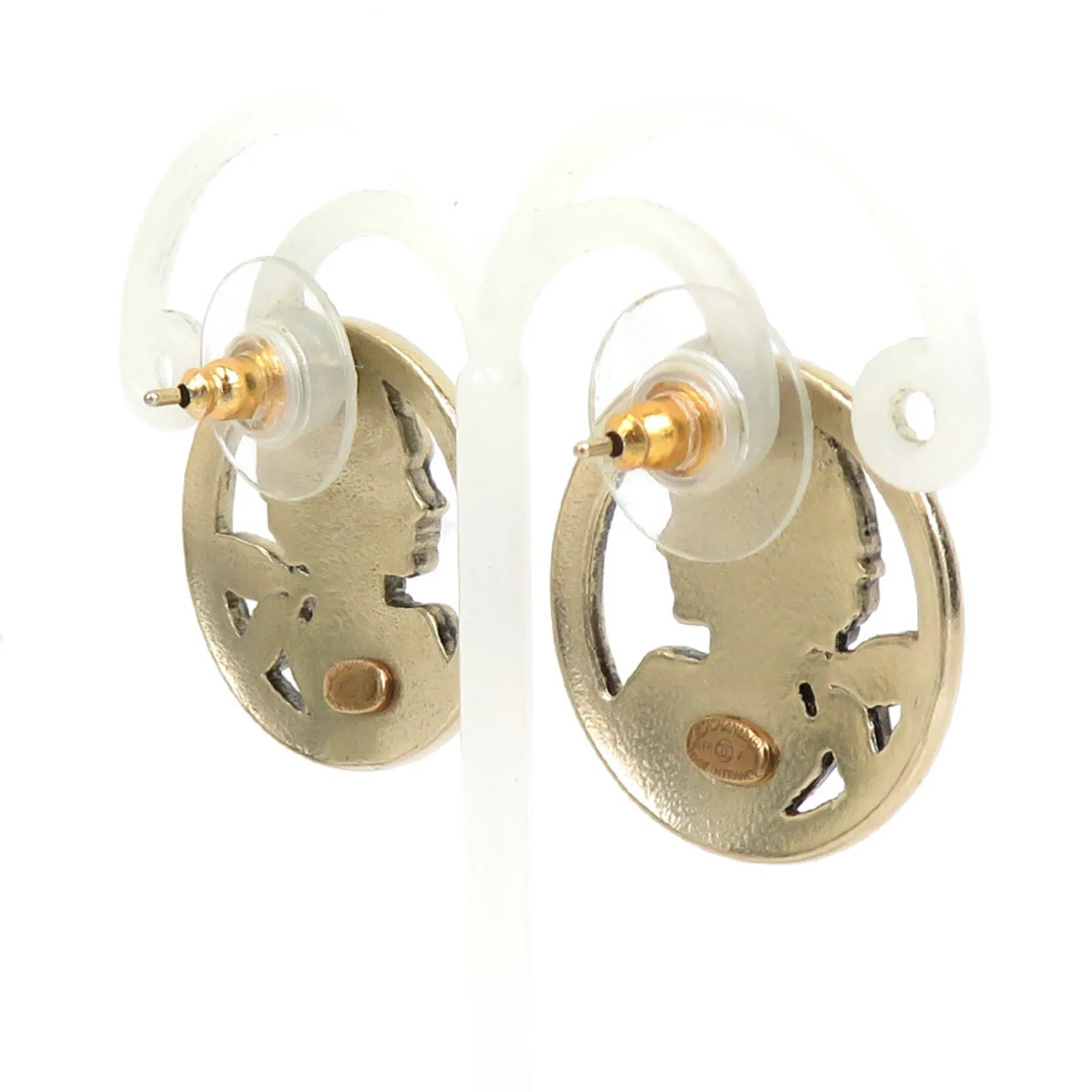 Earrings Gold-Tone Metal - Image 3
