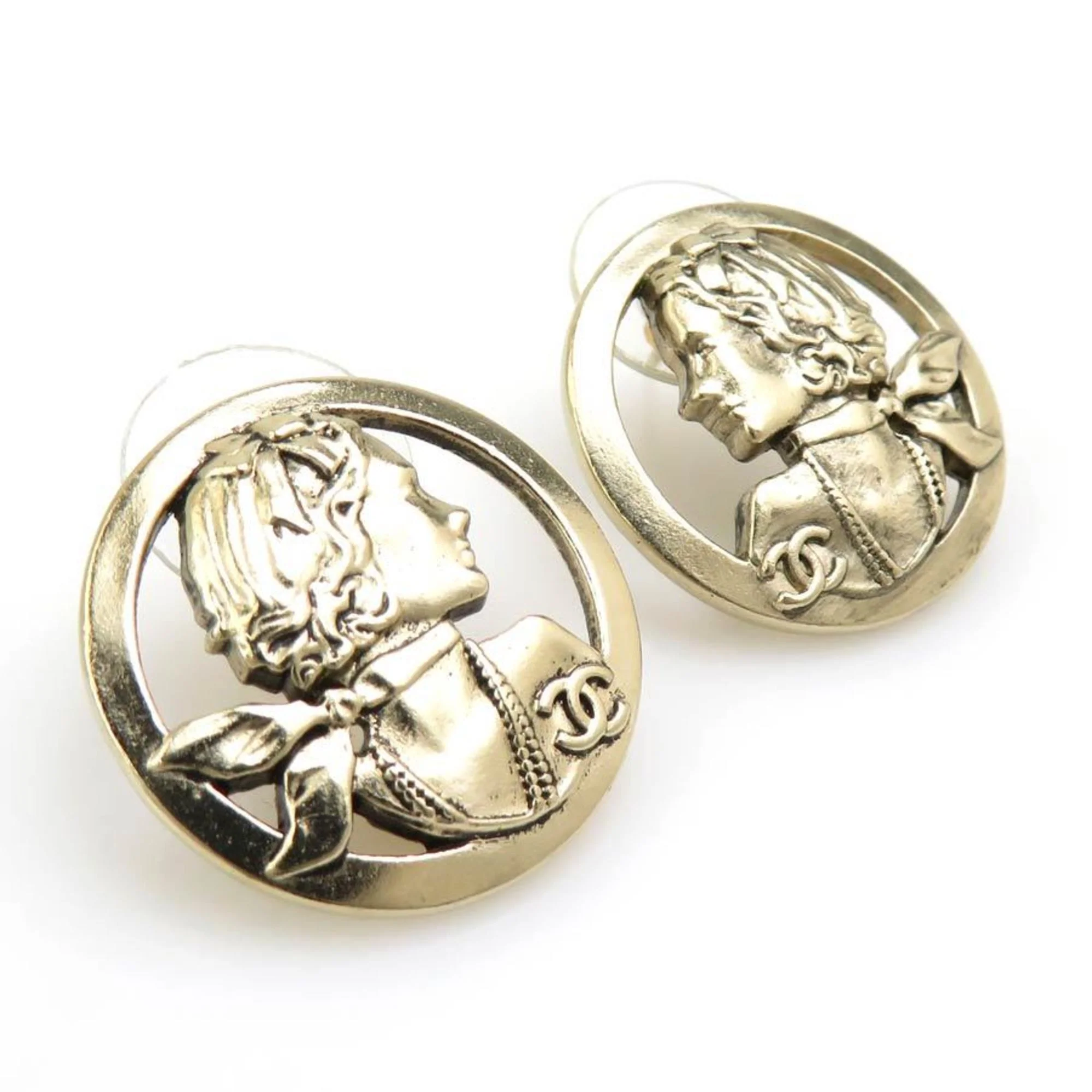 Earrings Gold-Tone Metal - Image 4