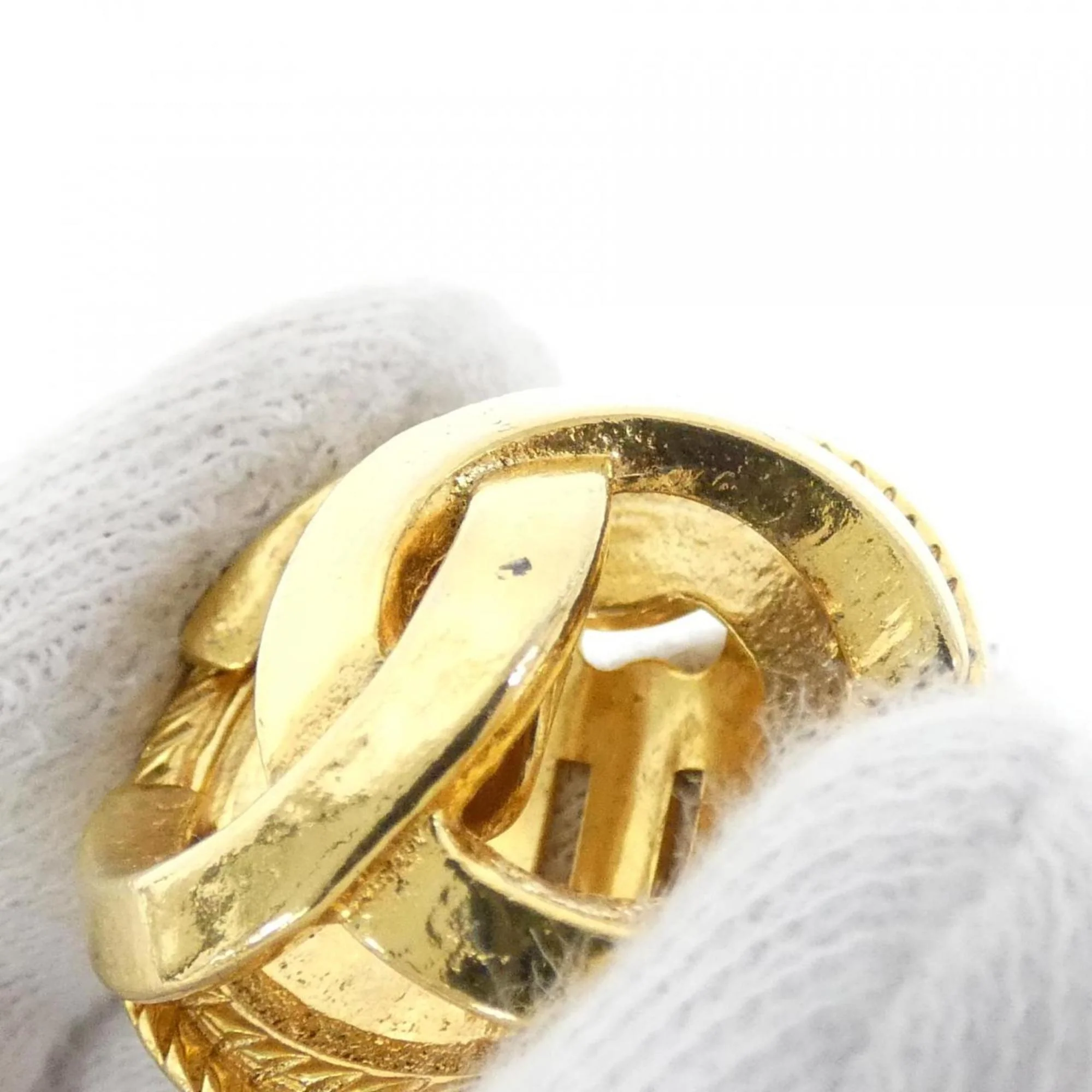 Earrings Gold-Tone Metal - Image 4