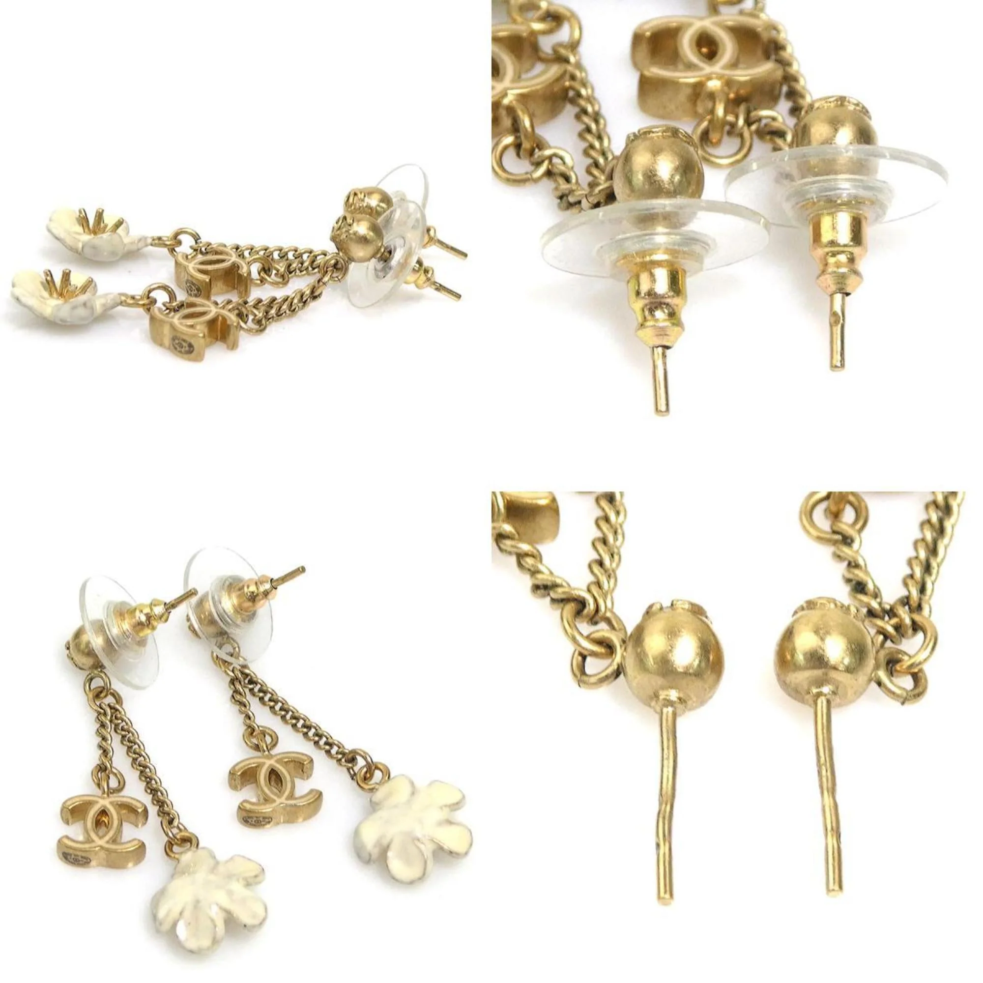 Earrings Gold-Tone Metal - Image 4