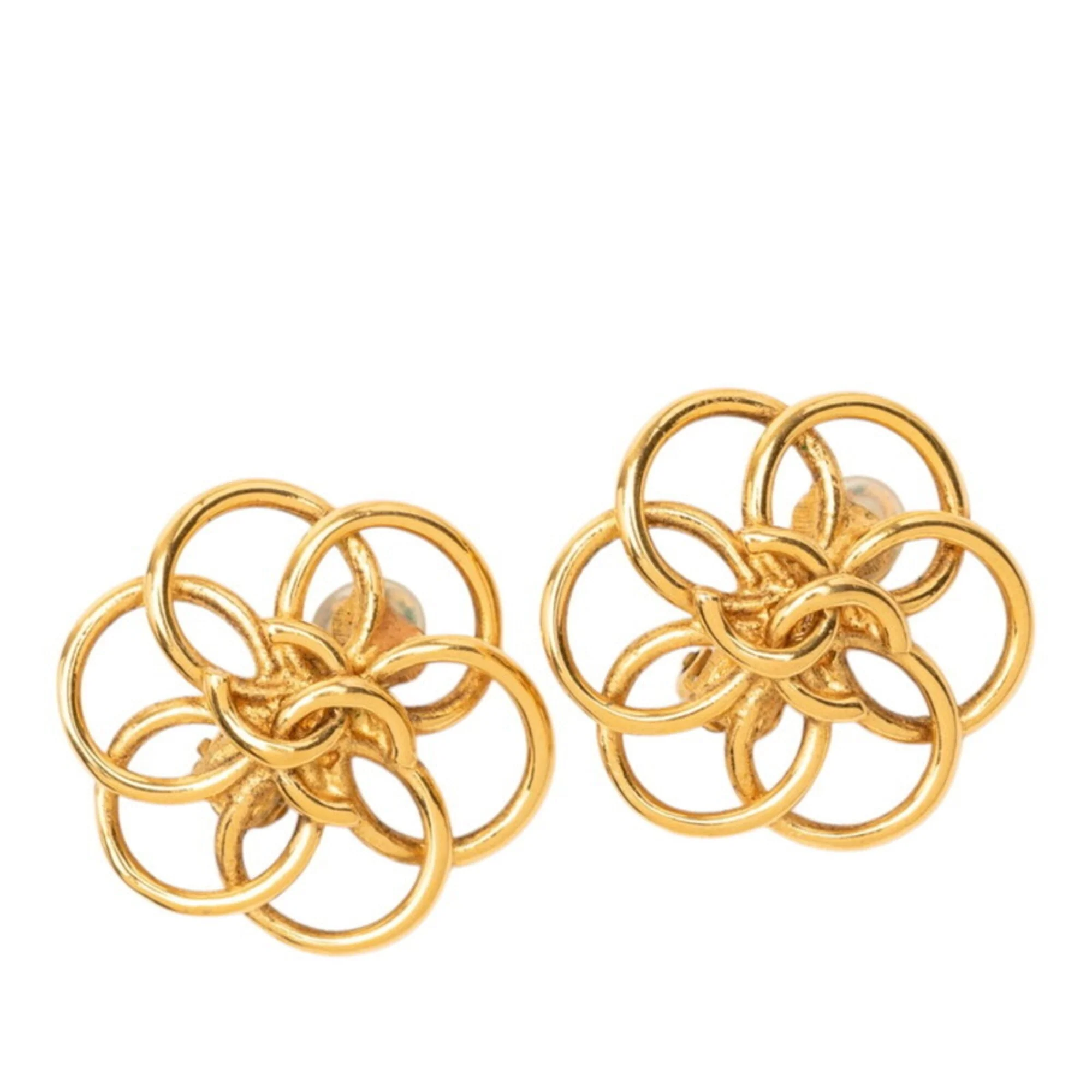 Earrings Gold-Tone Metal