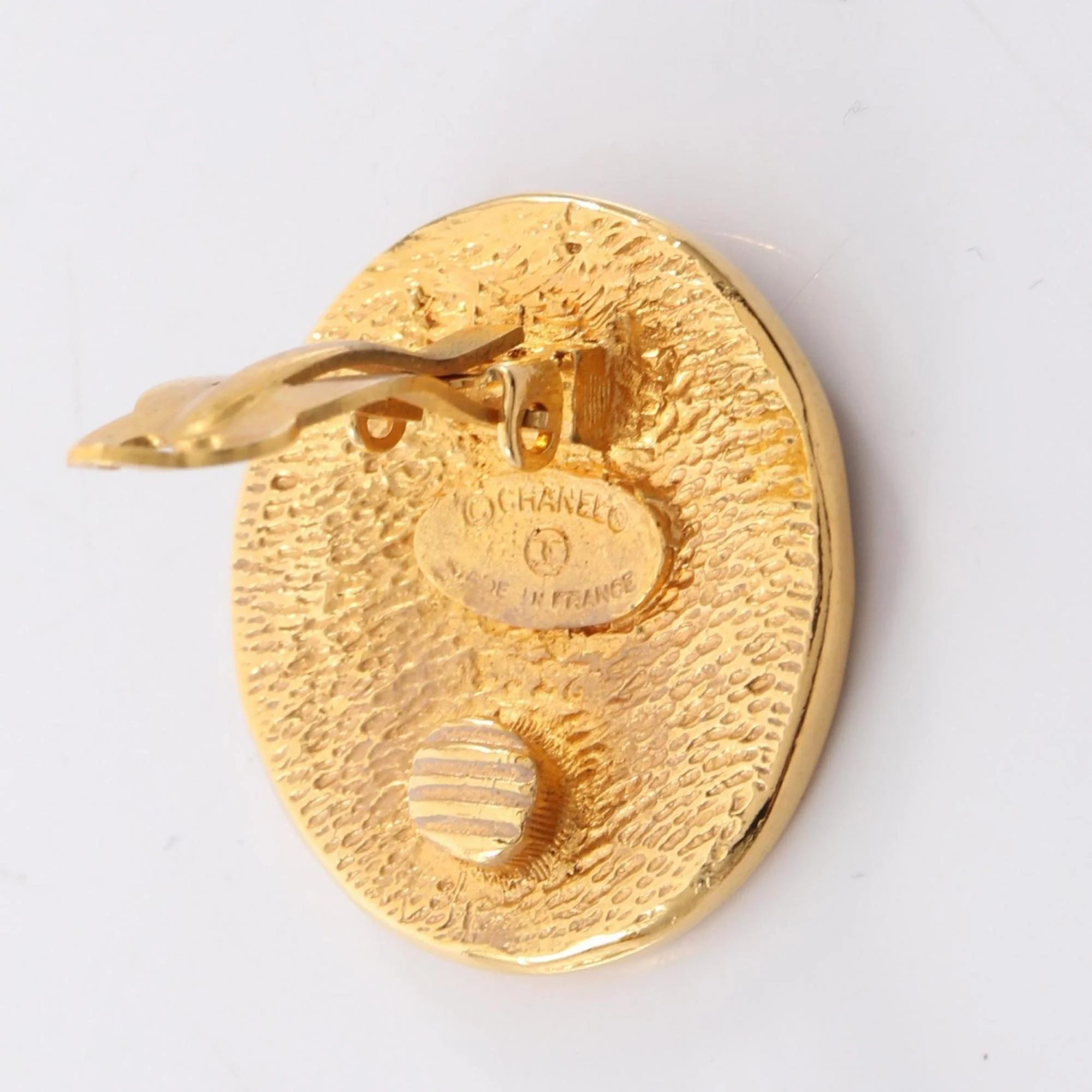 Earrings Logo Gold-Tone Metal - Image 3