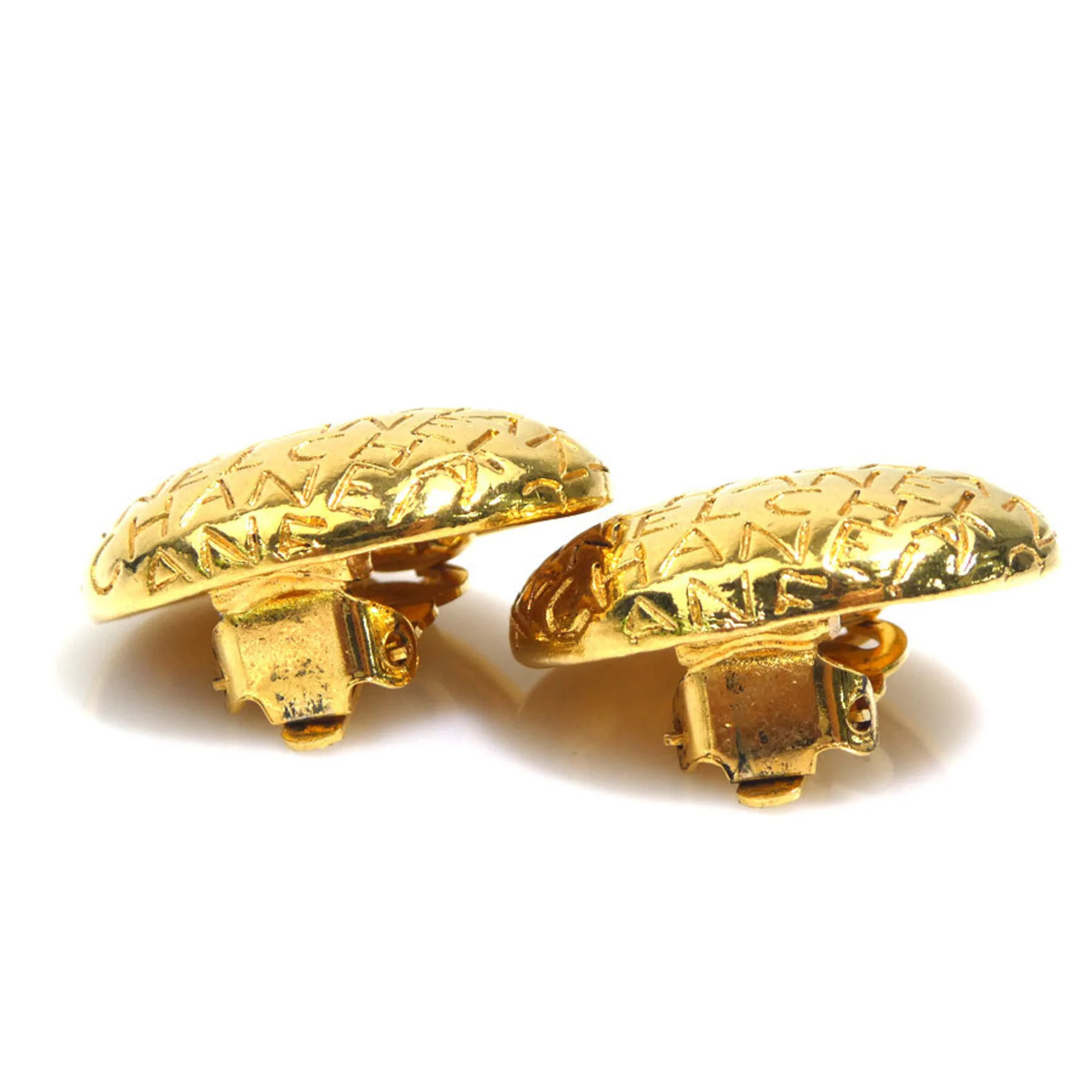 Earrings Logo Gold-Tone Metal - Image 3
