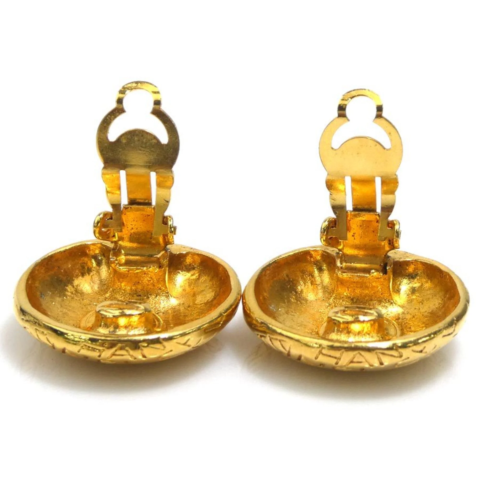 Earrings Logo Gold-Tone Metal - Image 6