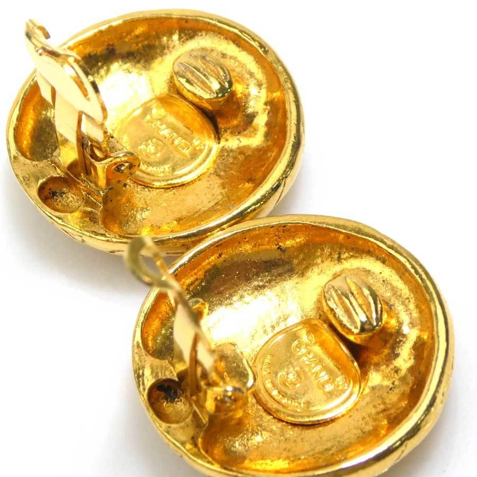 Earrings Logo Gold-Tone Metal - Image 7