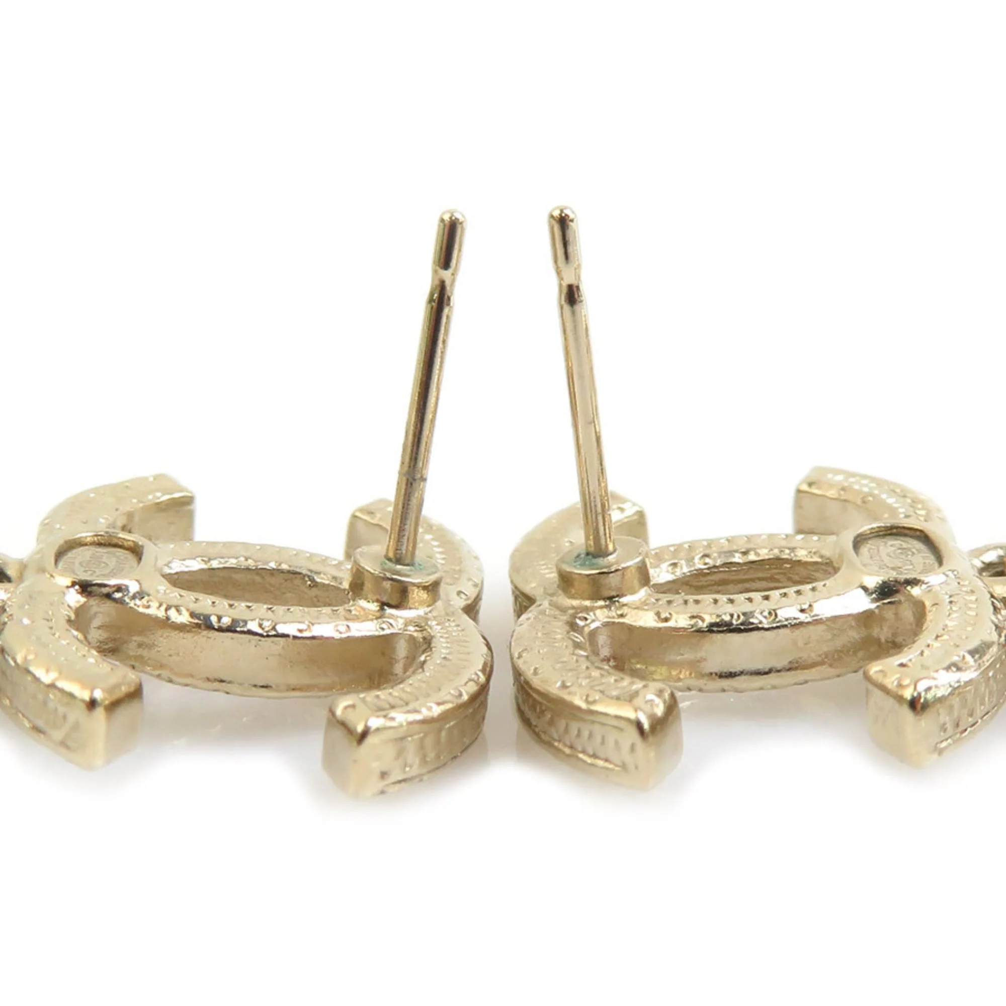 Earrings Pearl Gold-Tone Metal - Image 5