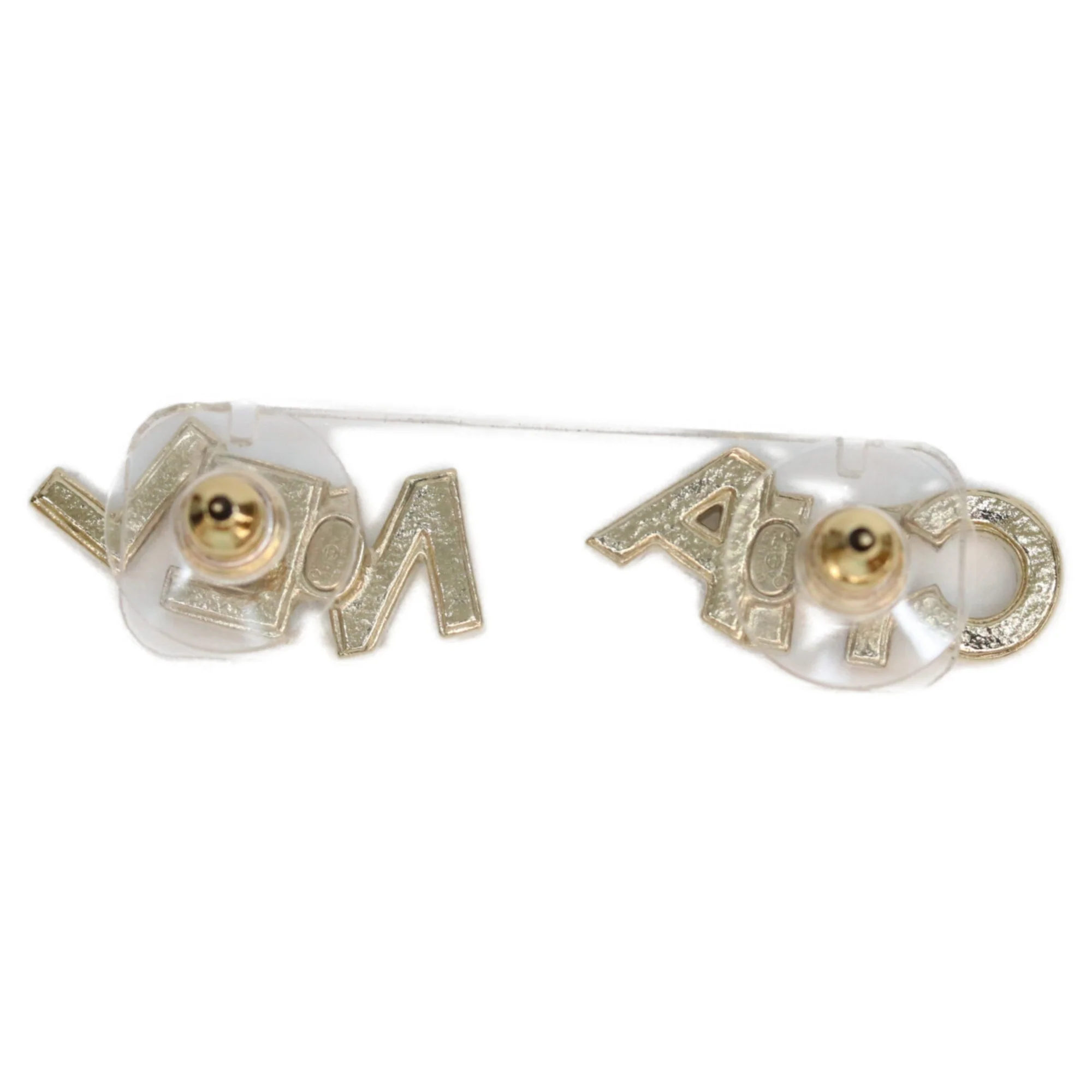 Earrings Rhinestone Gold-Tone Metal - Image 3