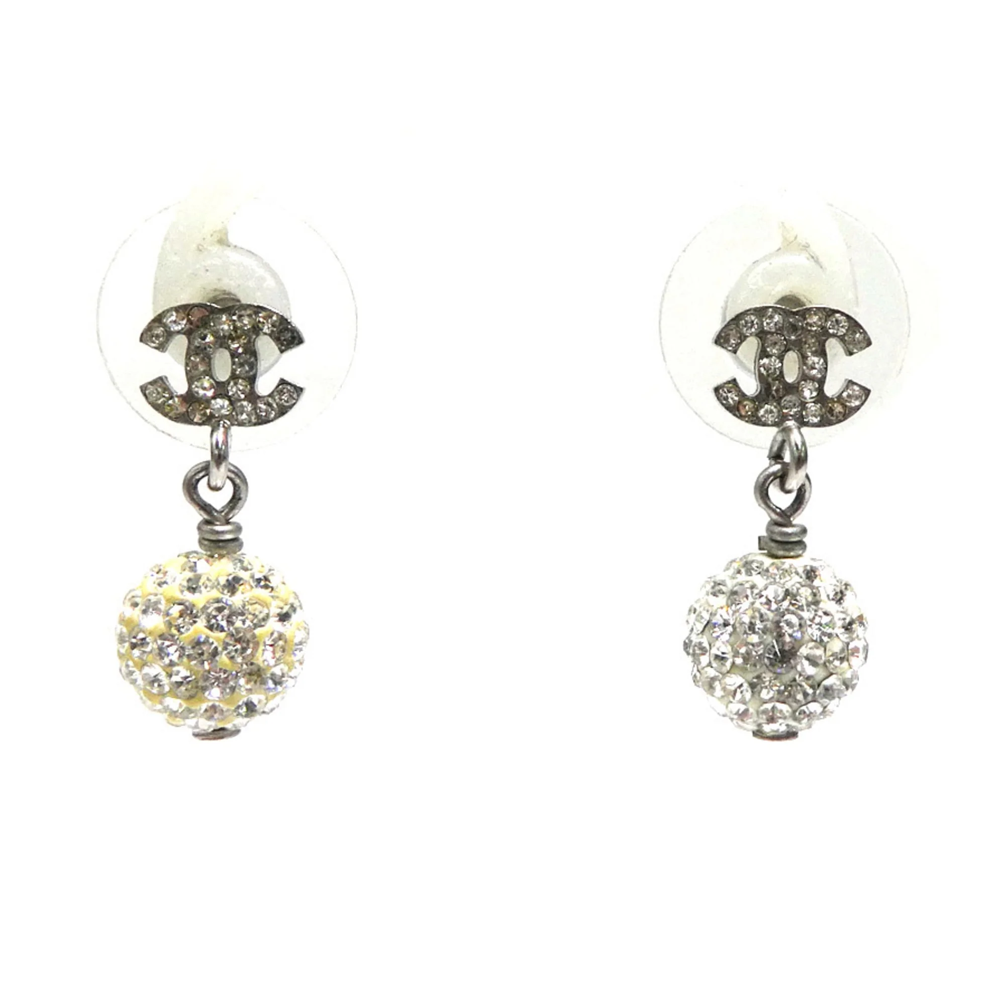 Rhinestone Earrings Metal and Rhinestone