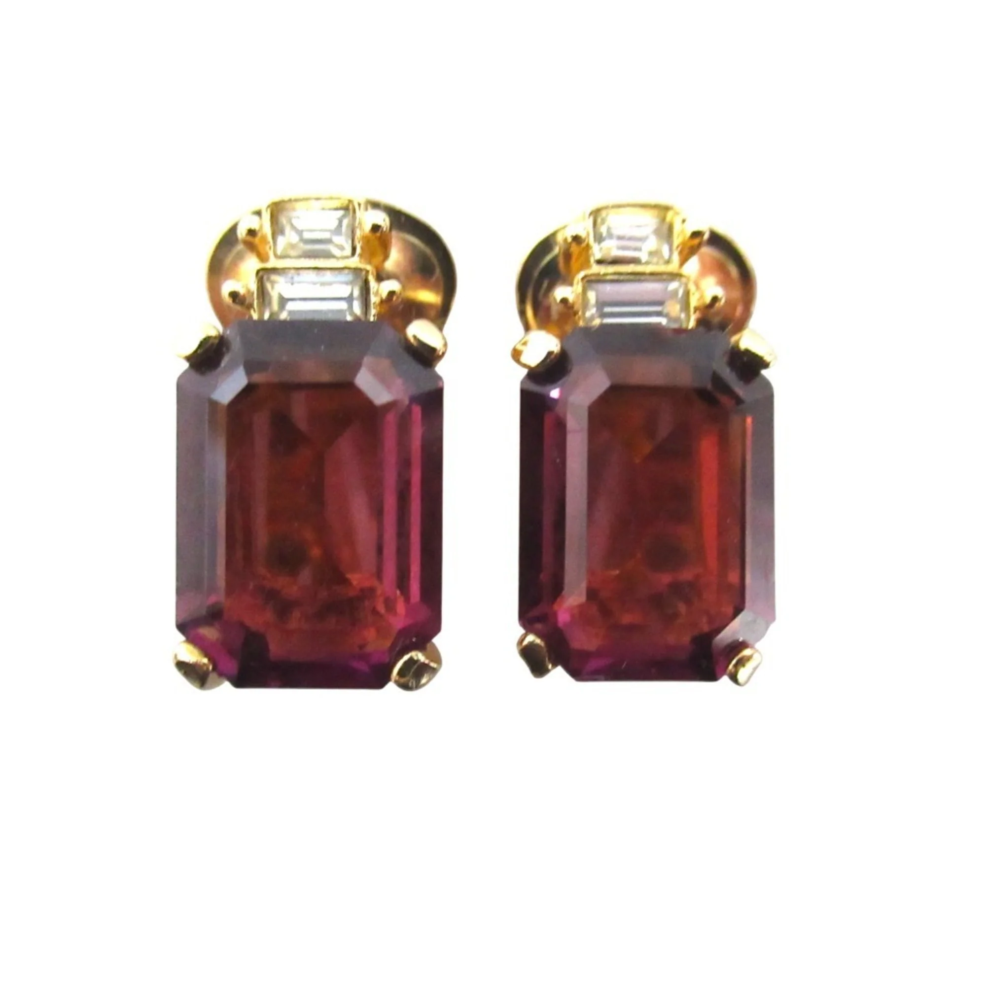 Clip-On Earrings Gold and Metal