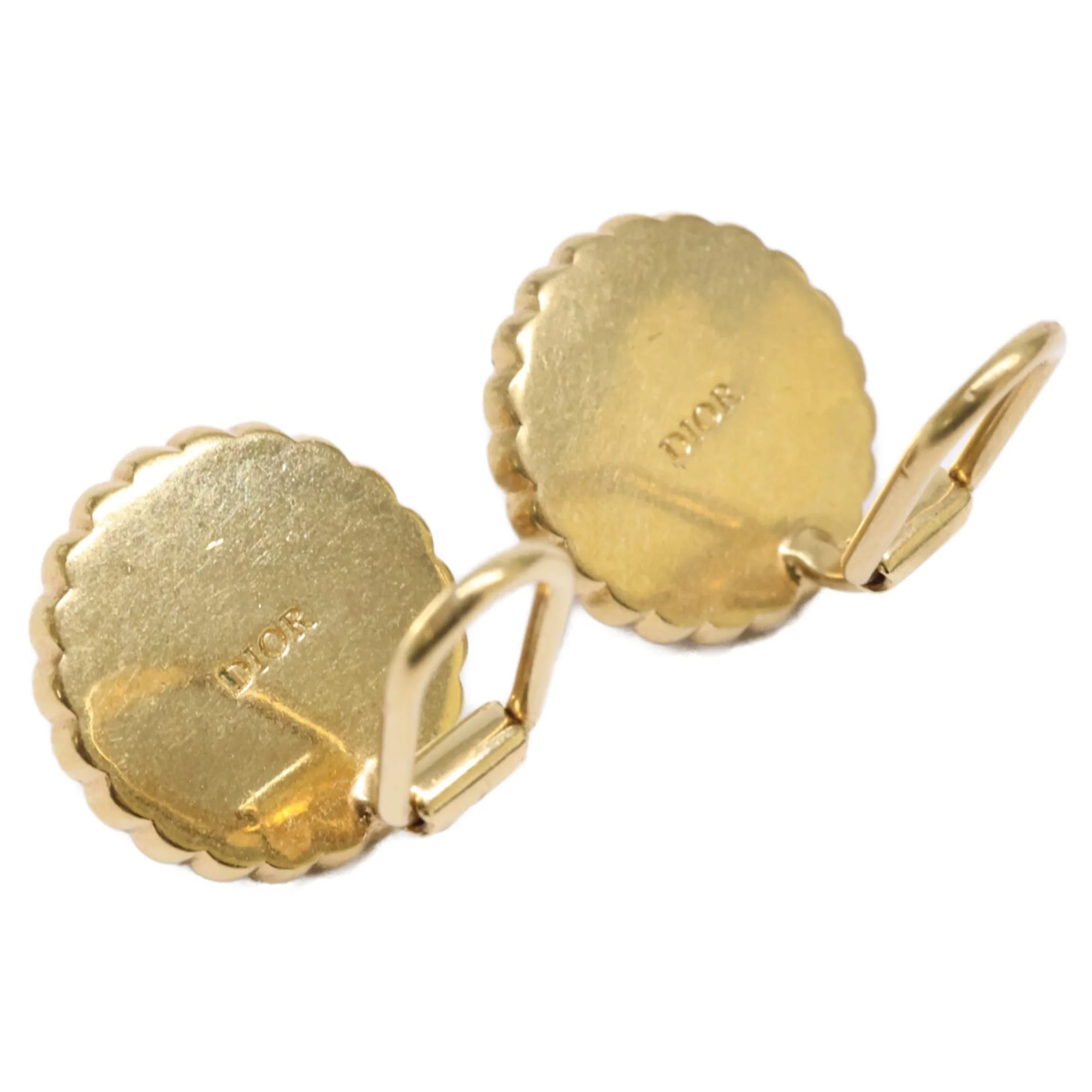 Clip-On Earrings Pearl Stud Gold-Tone Metal - Image 6