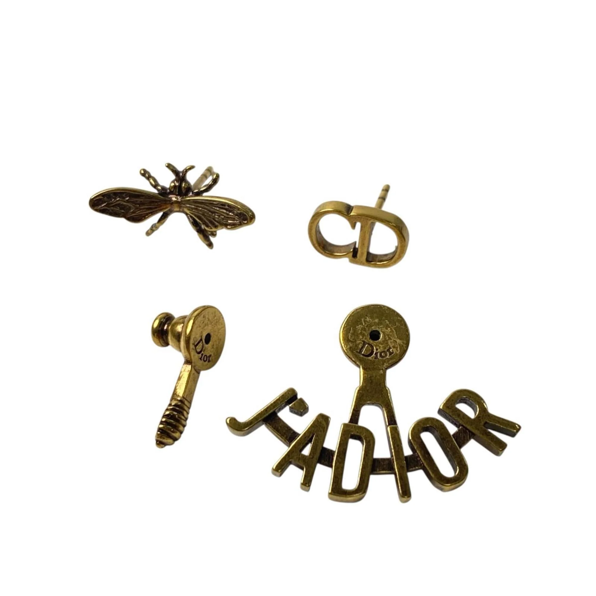 Earrings Gold-Tone Metal - Image 2