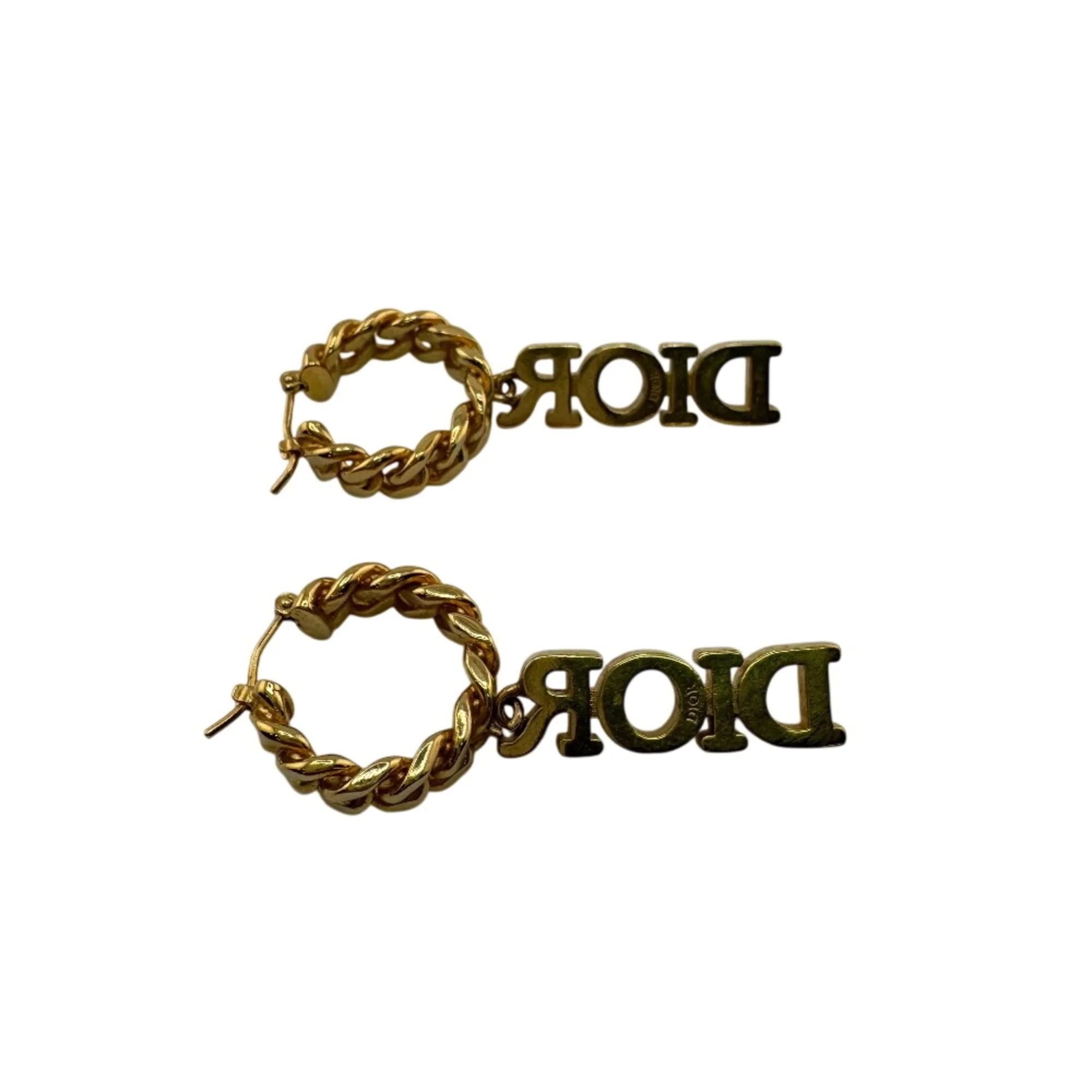 Earrings Hoop Gold-Tone Metal - Image 4