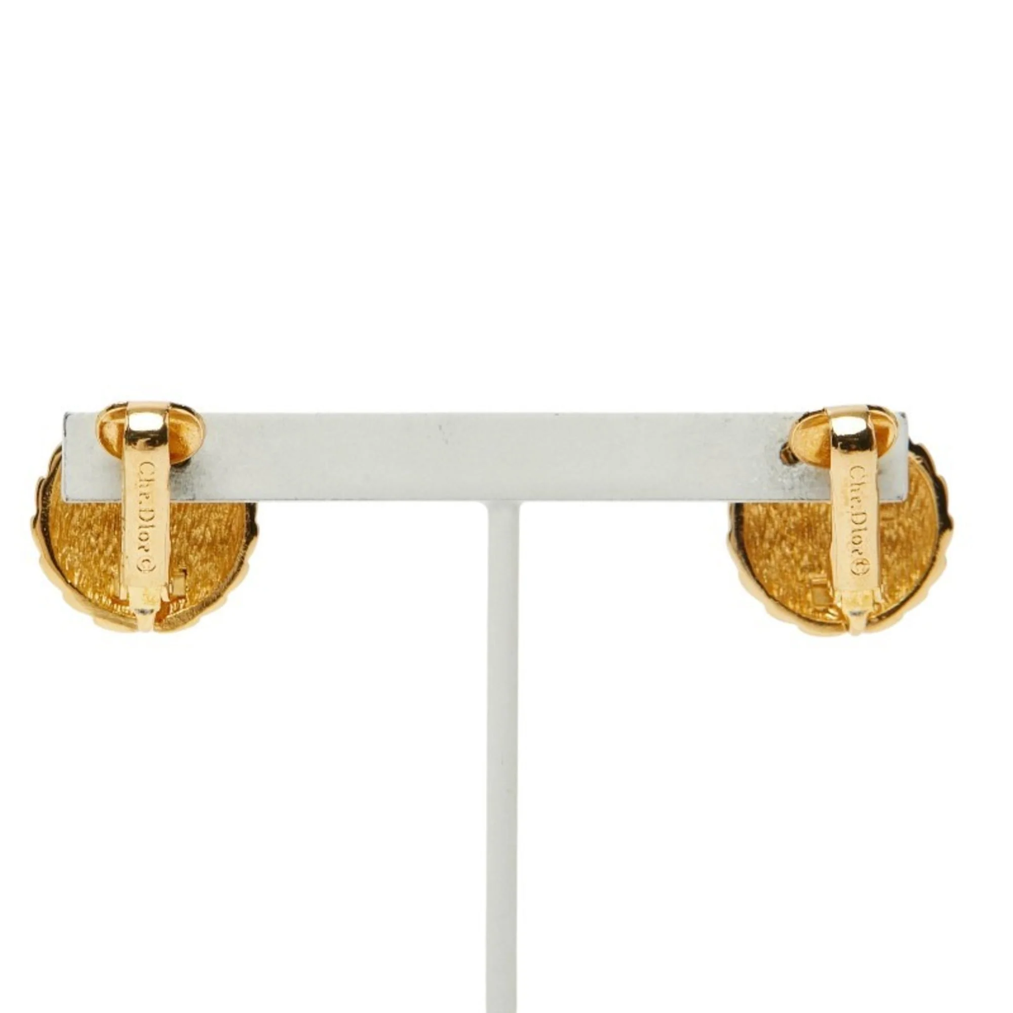 Earrings Logo Gold-Tone Metal - Image 3