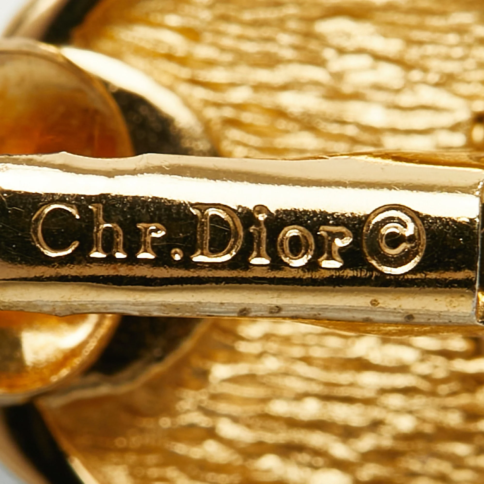 Earrings Logo Gold-Tone Metal - Image 4