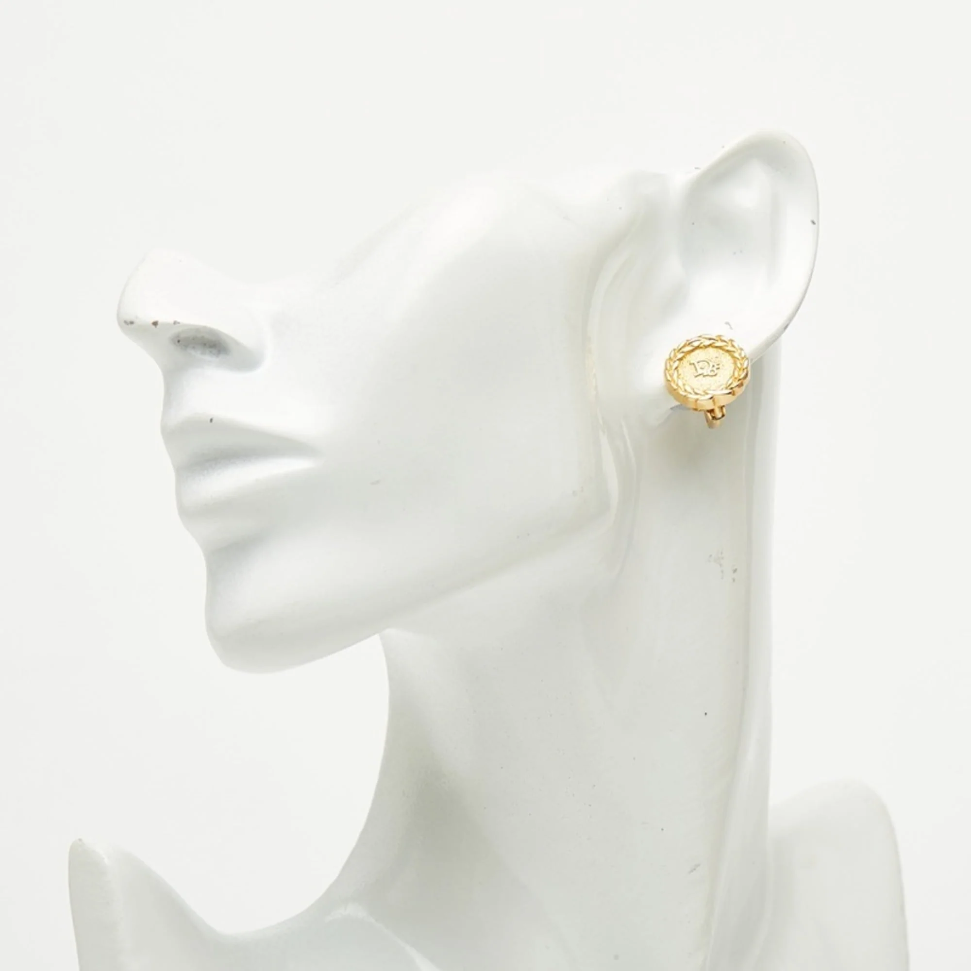 Earrings Logo Gold-Tone Metal - Image 5