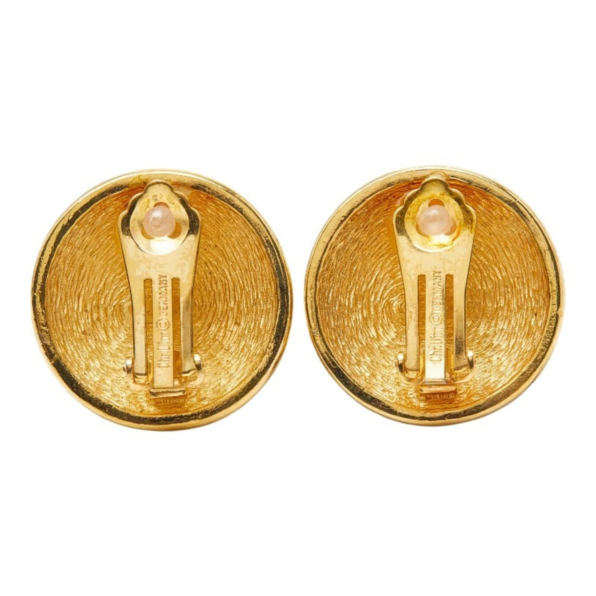 Earrings Logo Gold-Tone Metal - Image 3