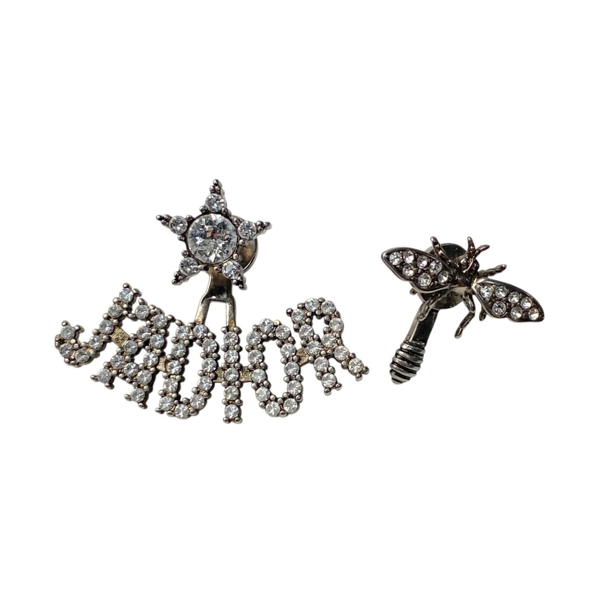 Earrings Silver-Tone Metal