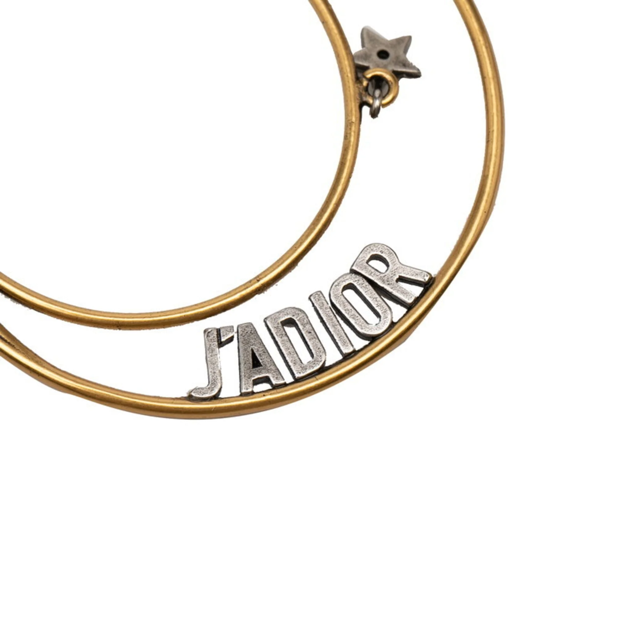 Hoop Earrings Gold and Metal - Image 3